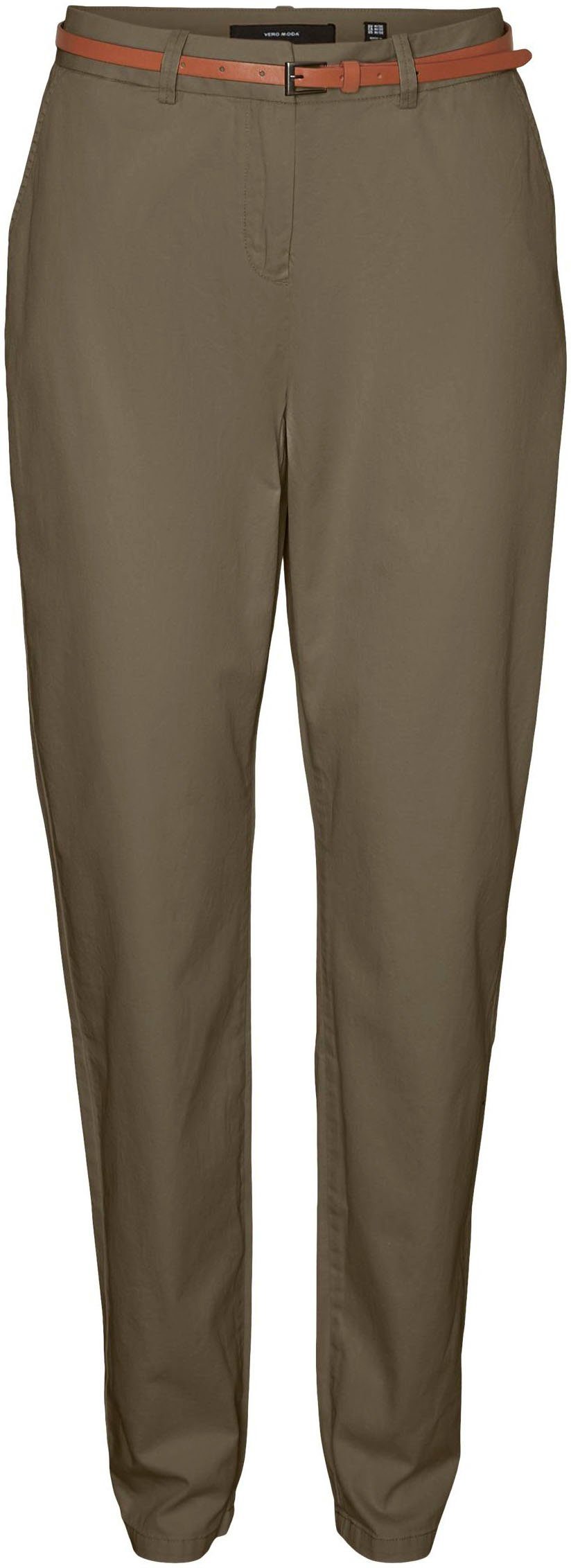 Vero Moda Chino VMFLASHINO MR REGULAR CHINO PANTS (set, Met riem)