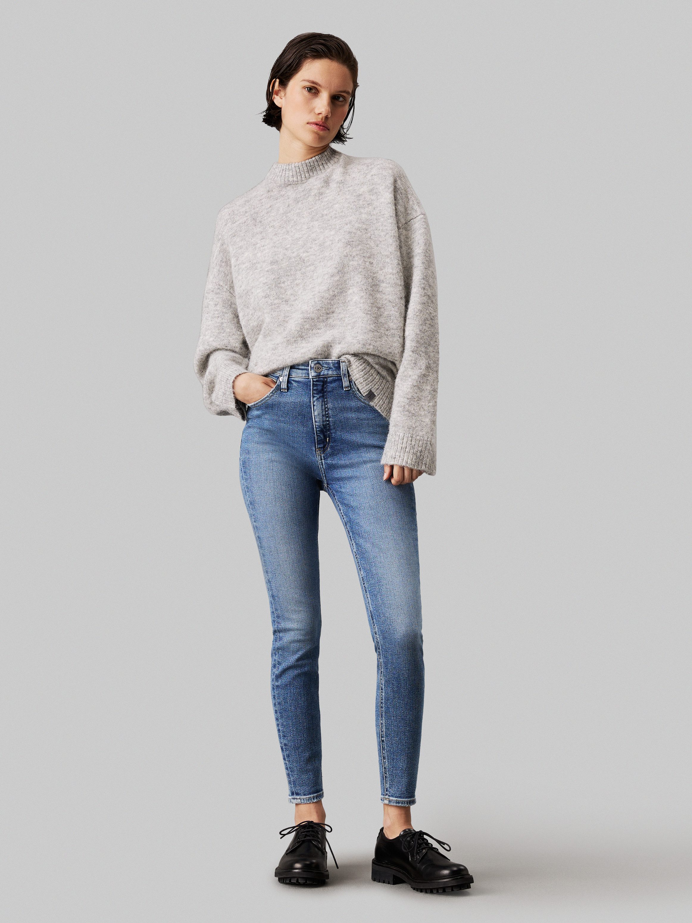Calvin Klein Skinny fit jeans HIGH RISE SUPER SKINNY ANKLE