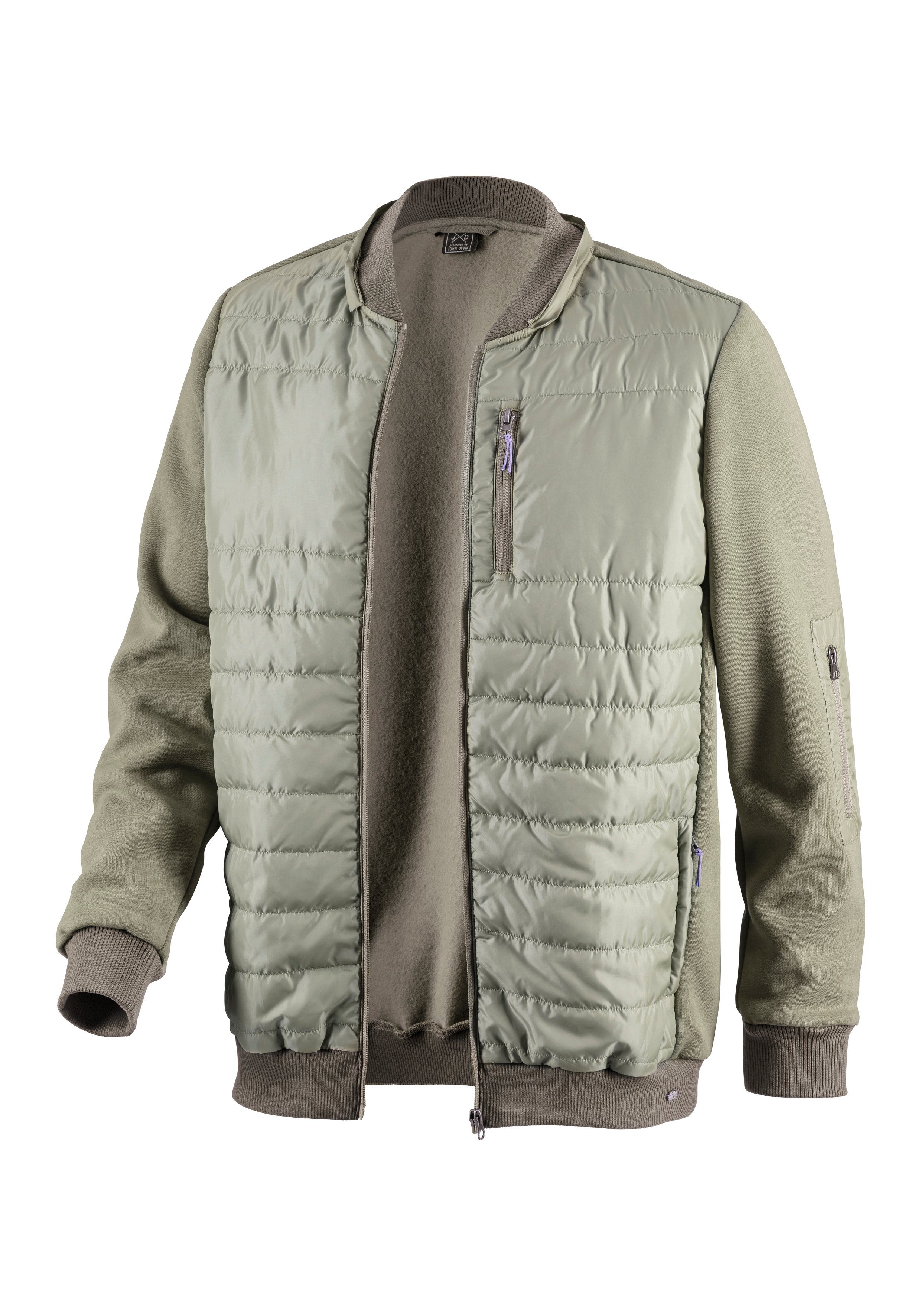 H.I.S Capuchonsweatvest in het voorste gedeelte gestikt, met afneembare capuchon