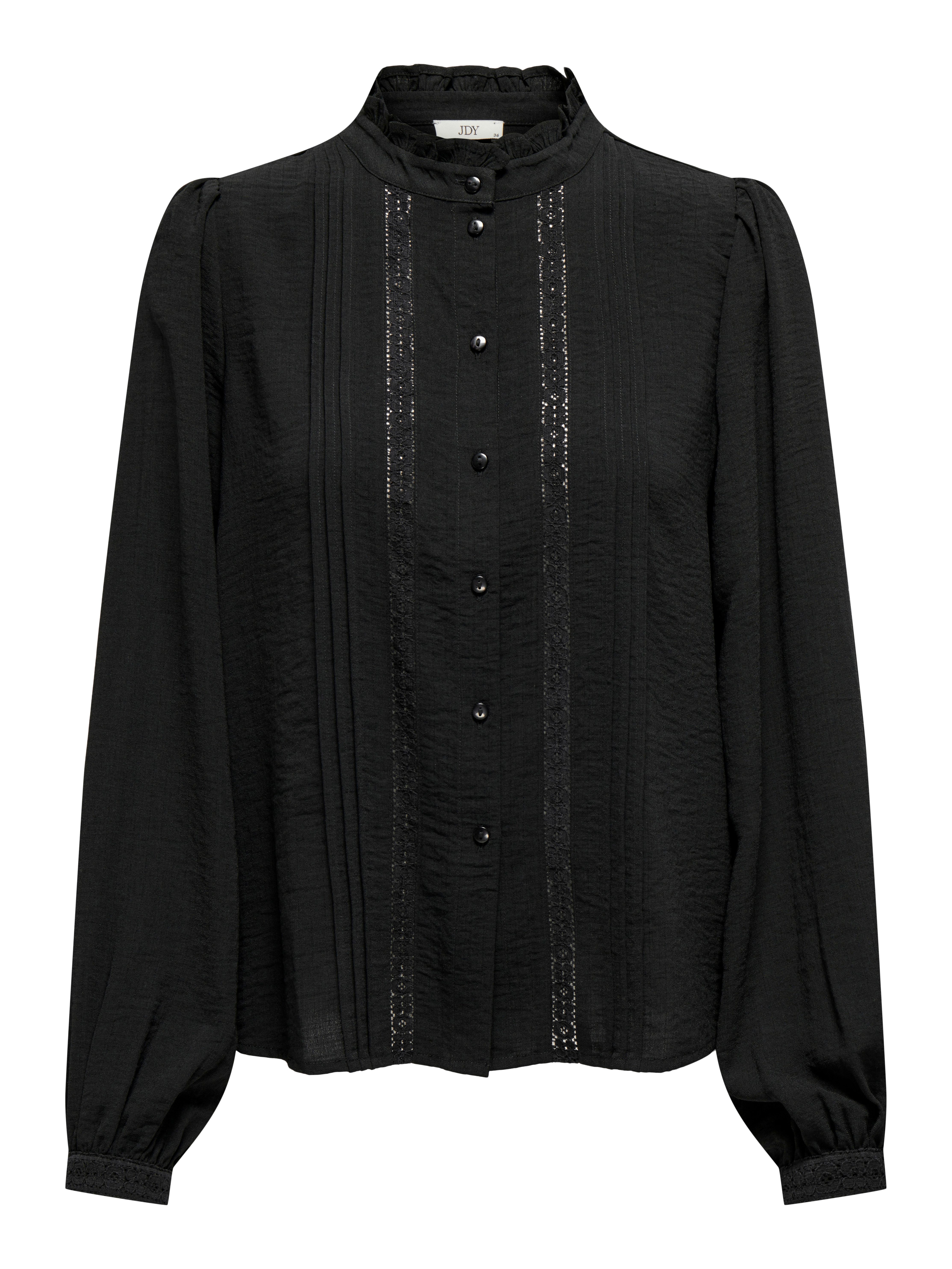 JDY Blouse met ruches JDYELLIS L/S LACE SHIRT WVN NOOS
