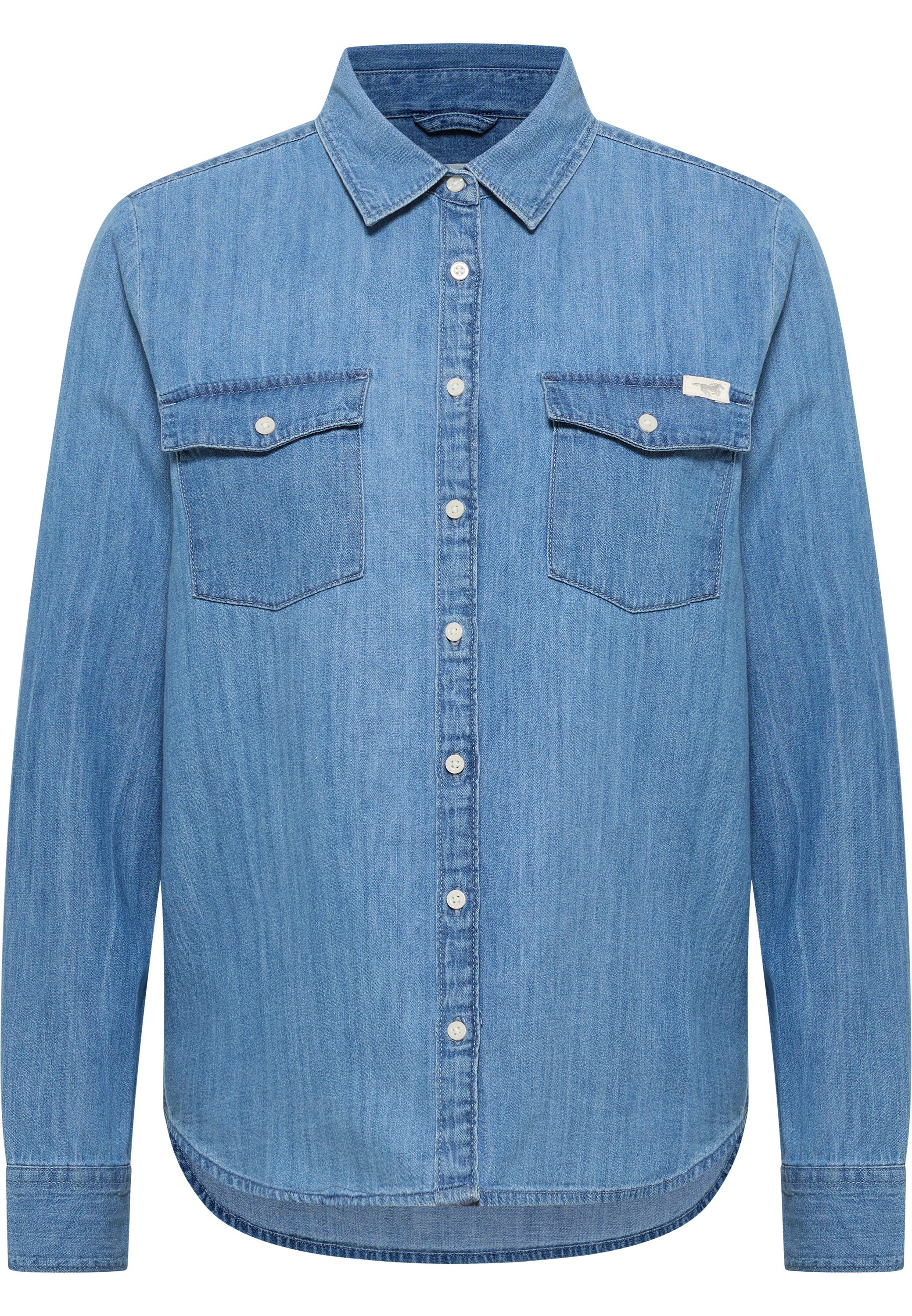 MUSTANG Overhemdblouse Dames stijl Sedana basis shirt