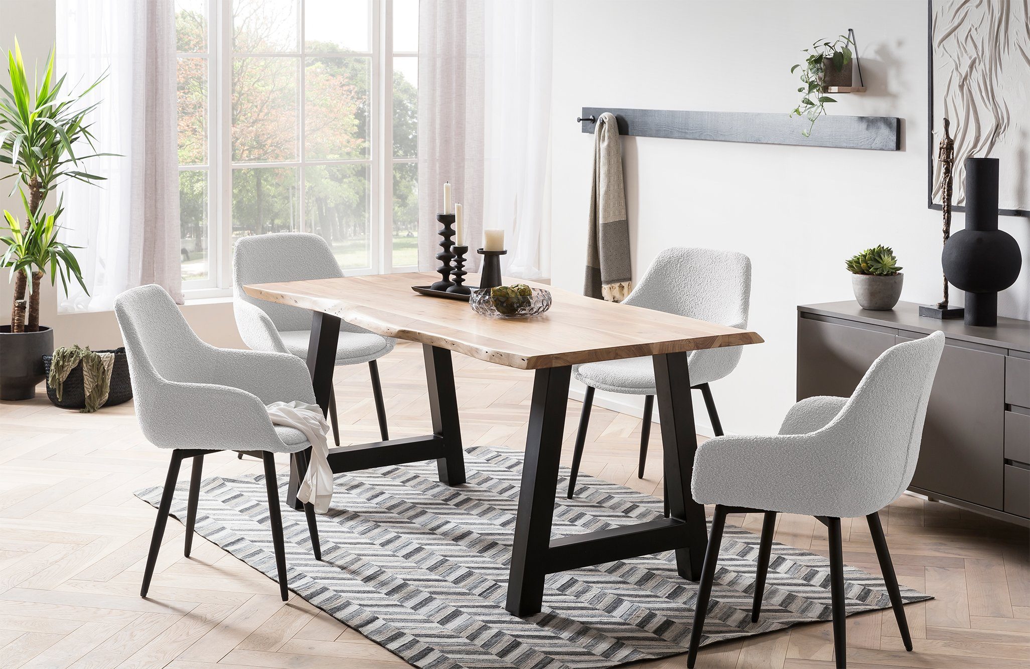 SalesFever Eettafel Massief hout geolied en tweevoudig gewaxt