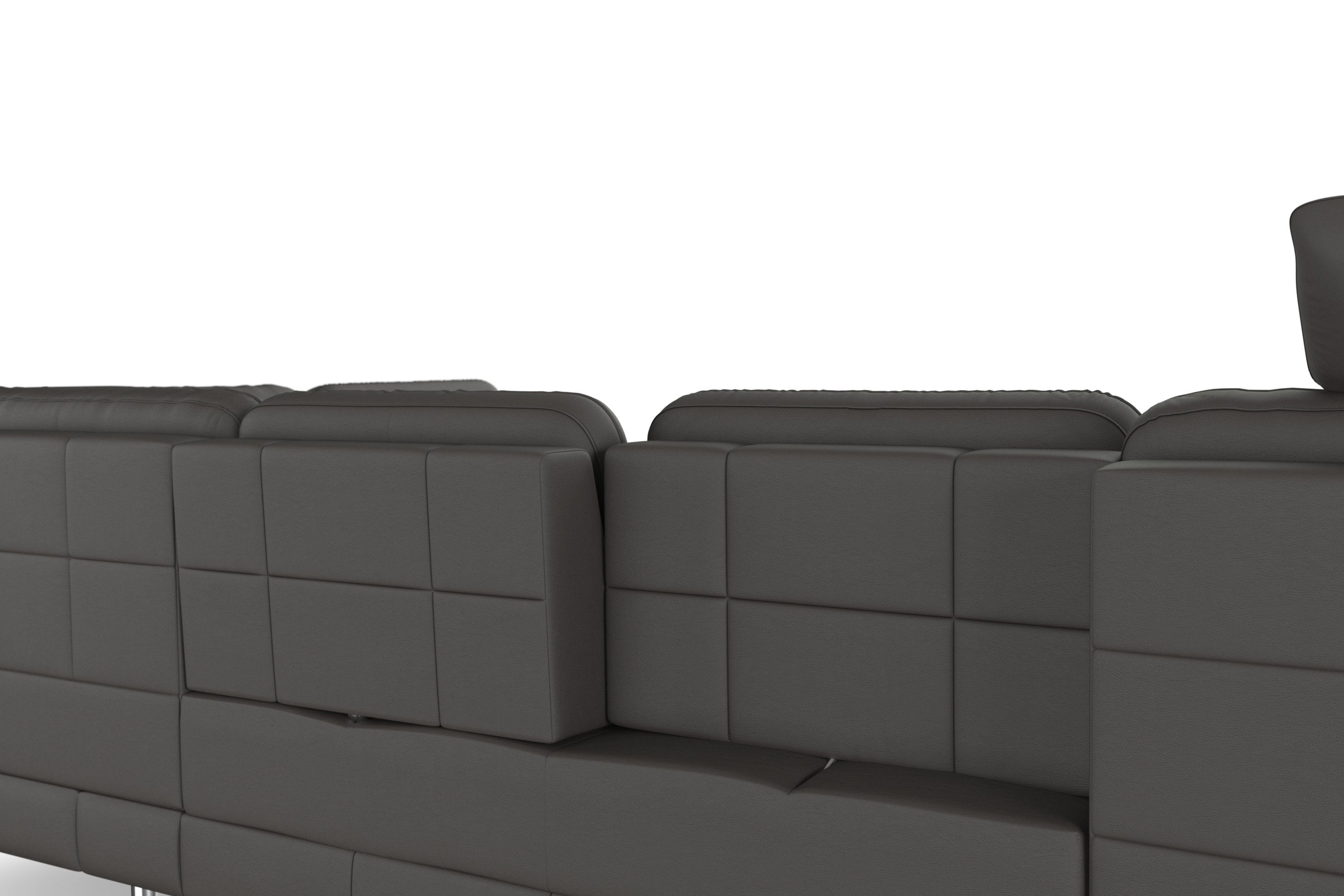 sit&more Zithoek Bendigo U-vorm inclusief zitdiepteverstelling, bodemvrijheid 15 cm, in 2 pootkleuren