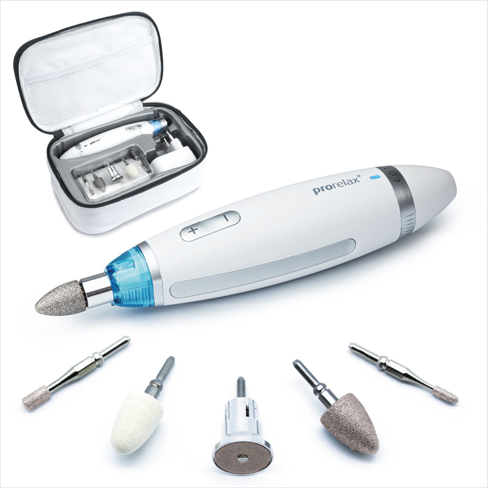 prorelax Manicure-/pedicureset 41540 Perfect 5 opzetstukken, met opbergtas