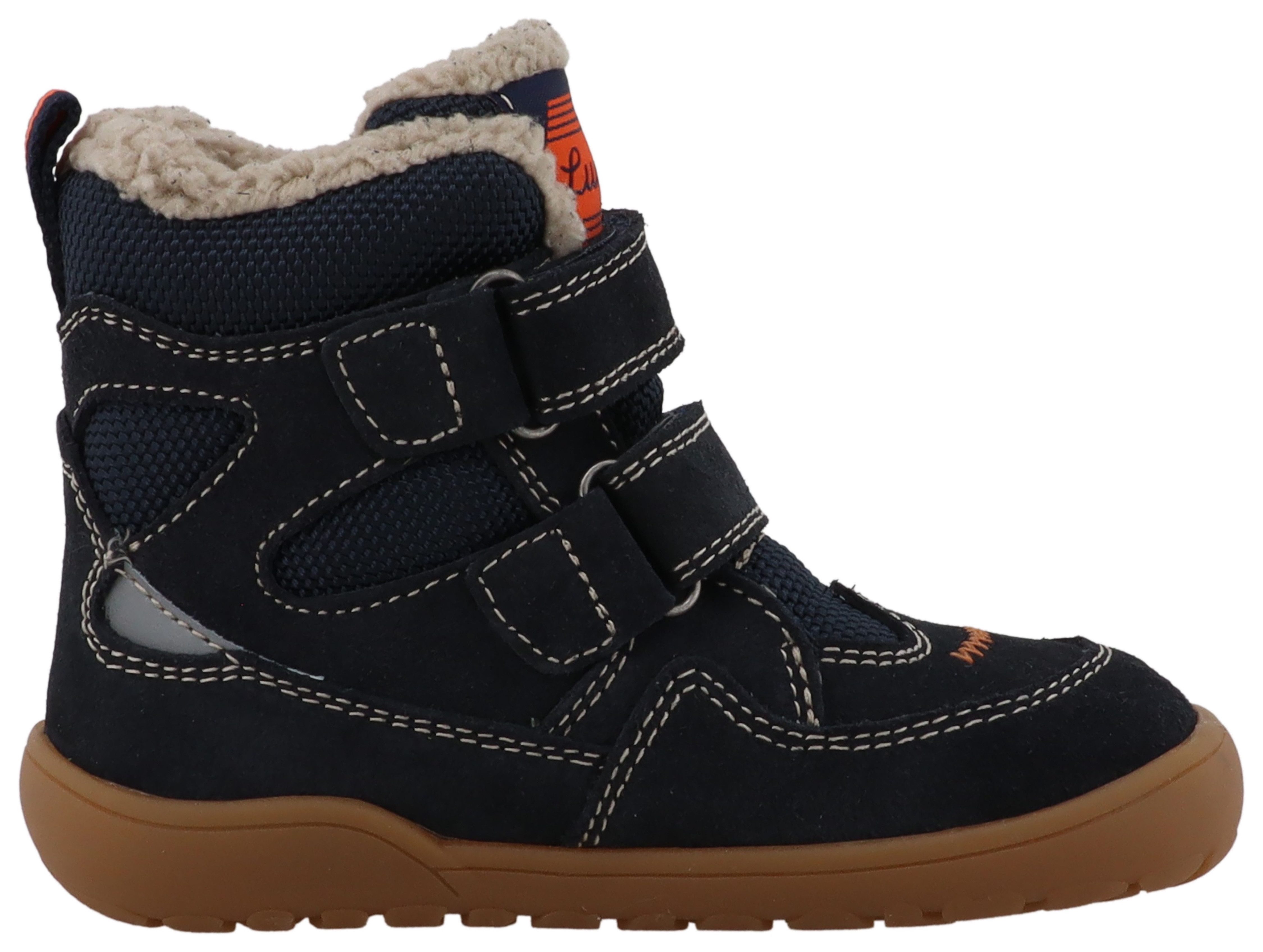 Lurchi Barefootschoenen Juppy Barefoot TEX Klittenband laarzen met TEX-uitrusting, maatsjabloon om te downloaden