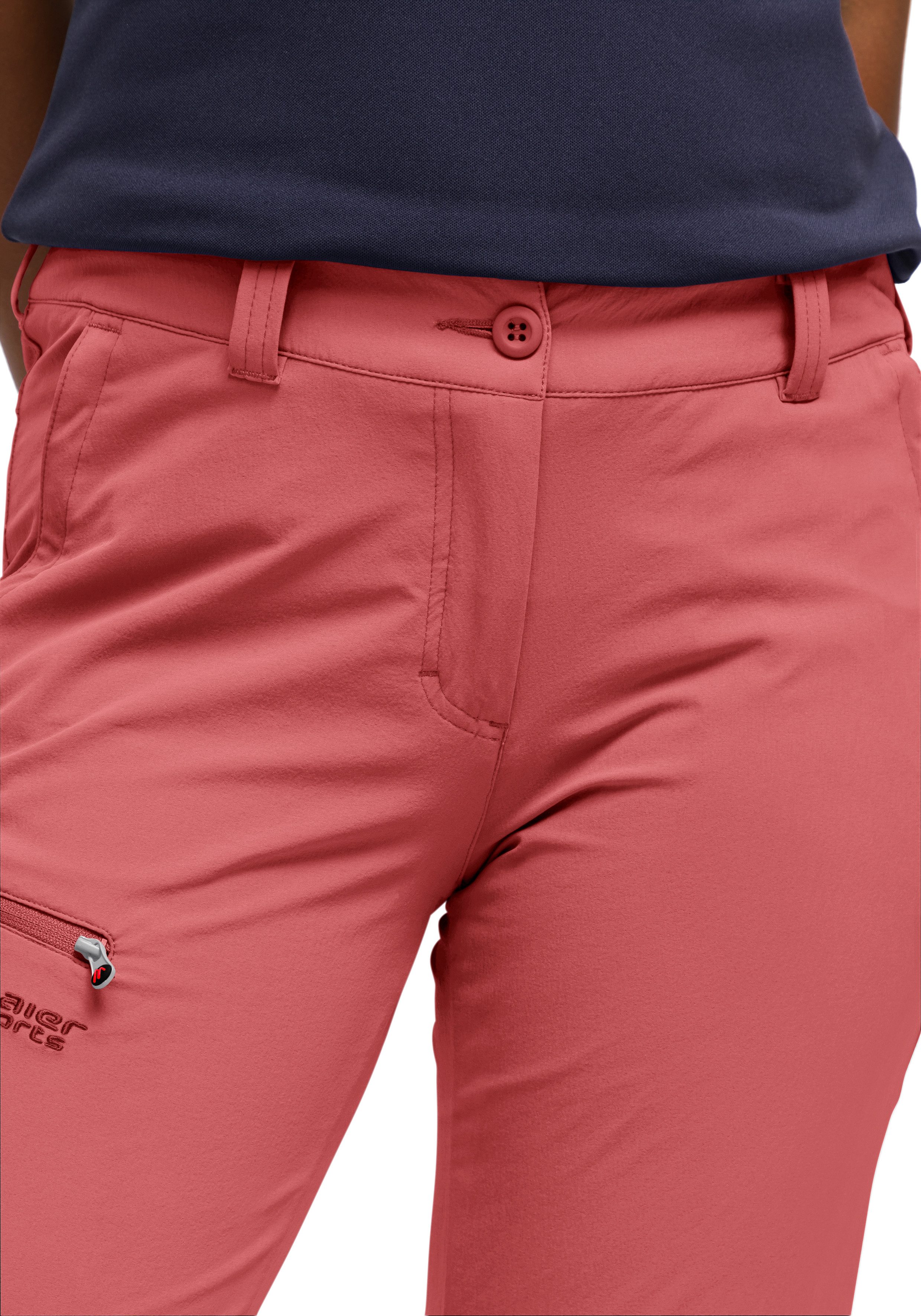Maier Sports Functionele broek Inara slim Heren wandelbroek, ademende outdoor-broek, 4 zakken, slim fit