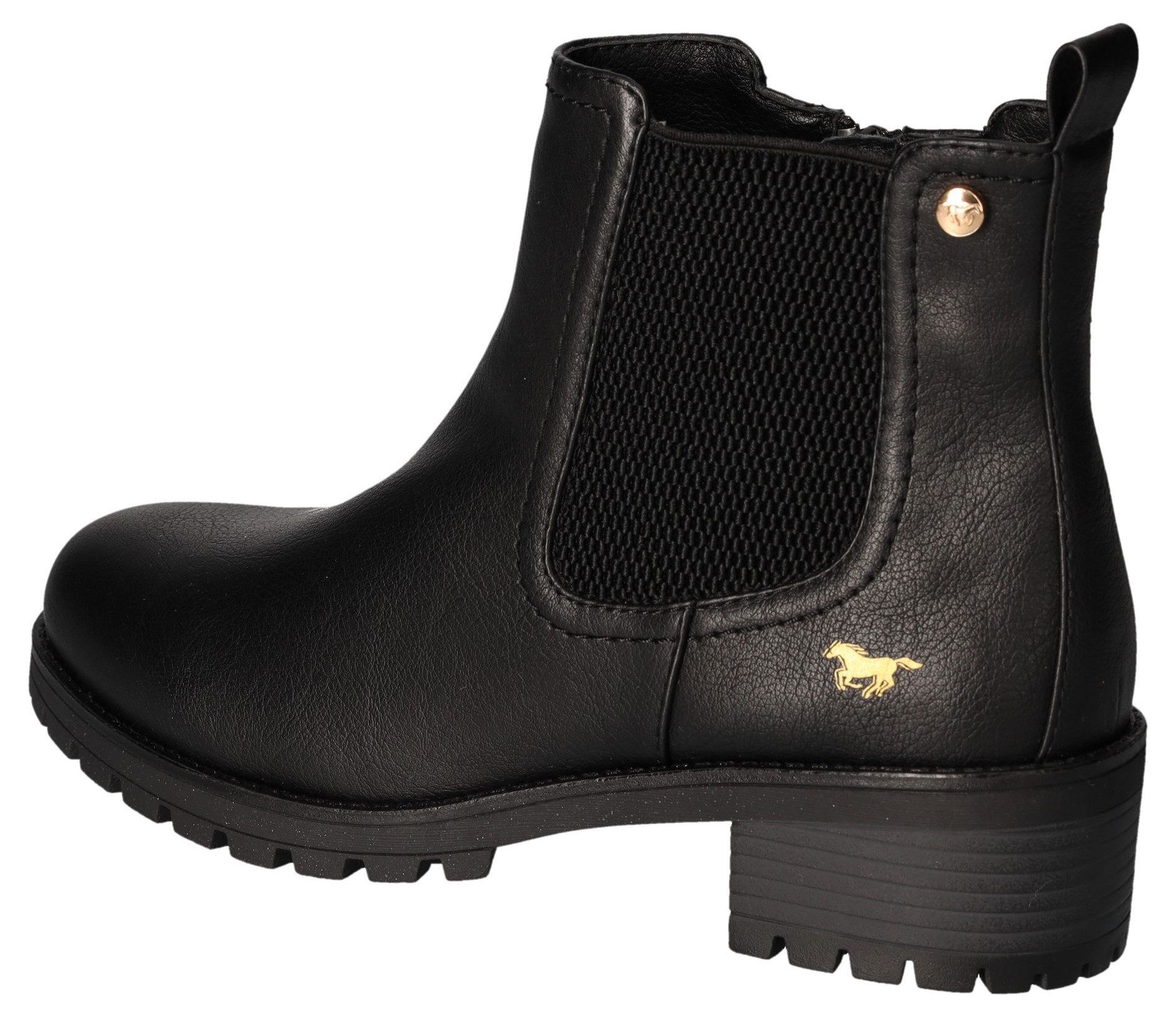 Mustang Shoes Chelsea-boots enkellaars, hakken, met zijstretch