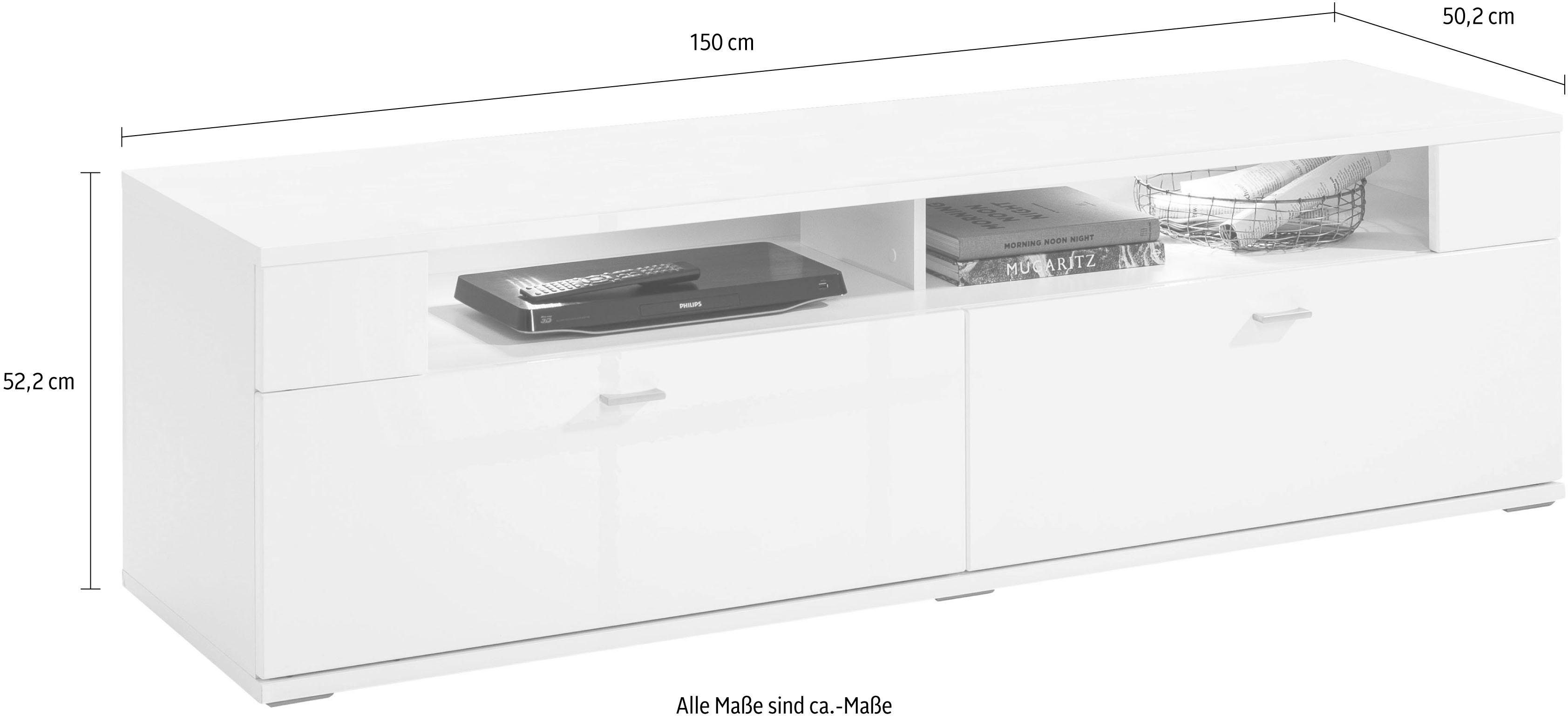 set one by Musterring Tv-meubel Tacoma Type 34, breedte 150 cm