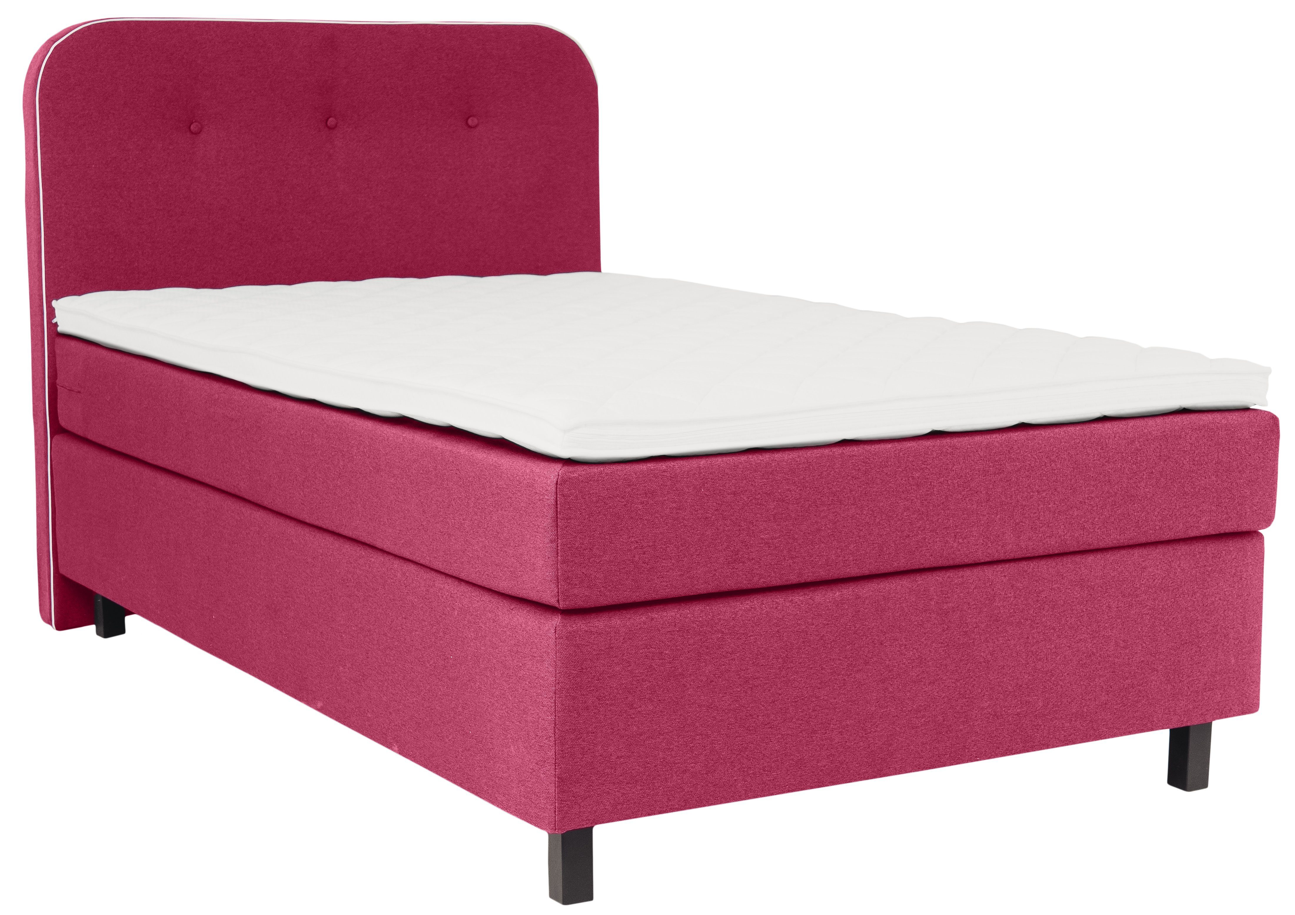 Places of Style Boxspring Marausa met pocketveringsmatras, met decoratieve opstaande naad