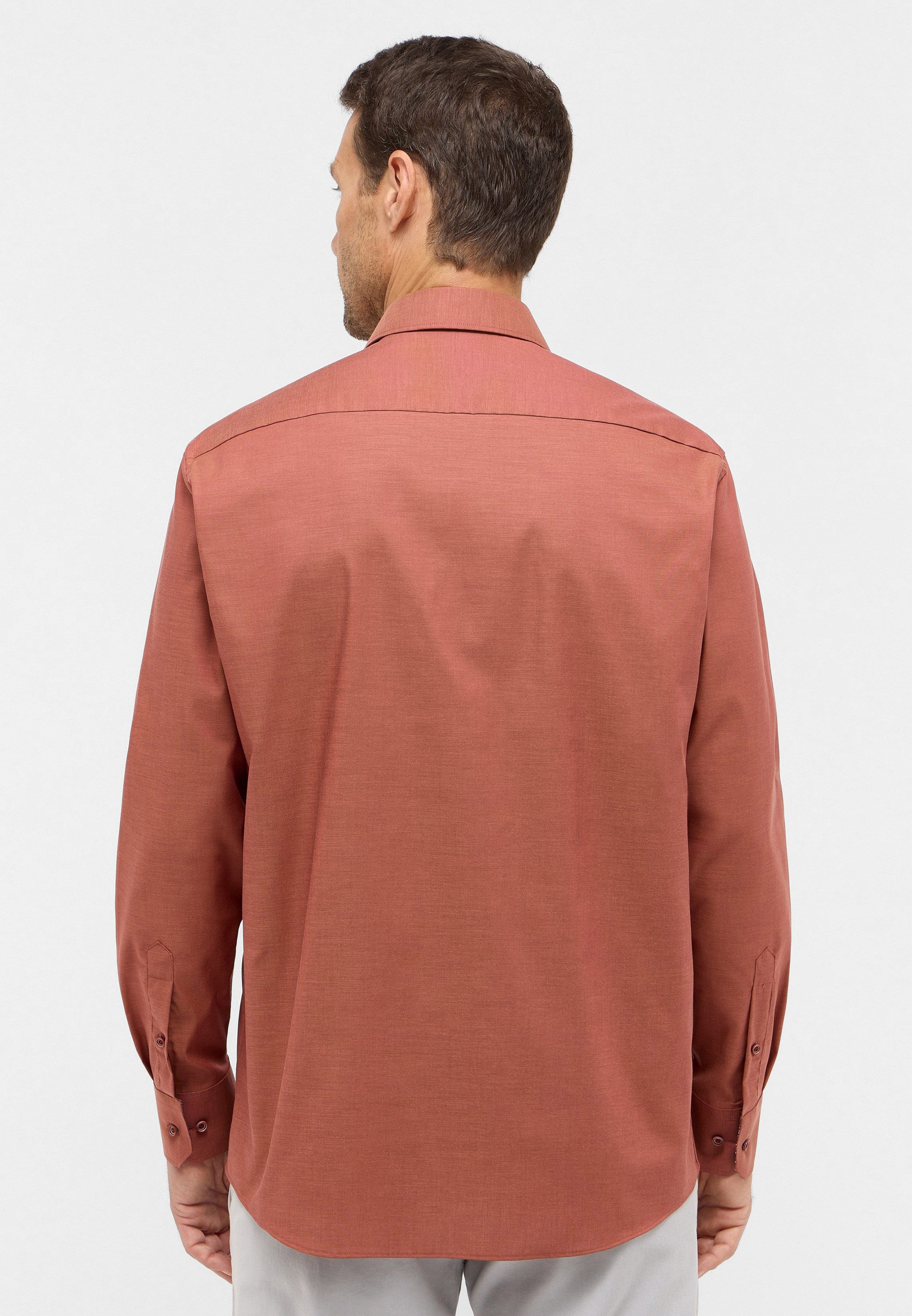 Eterna Overhemd met lange mouwen Comfort fit NON IRON (strijkvrij)