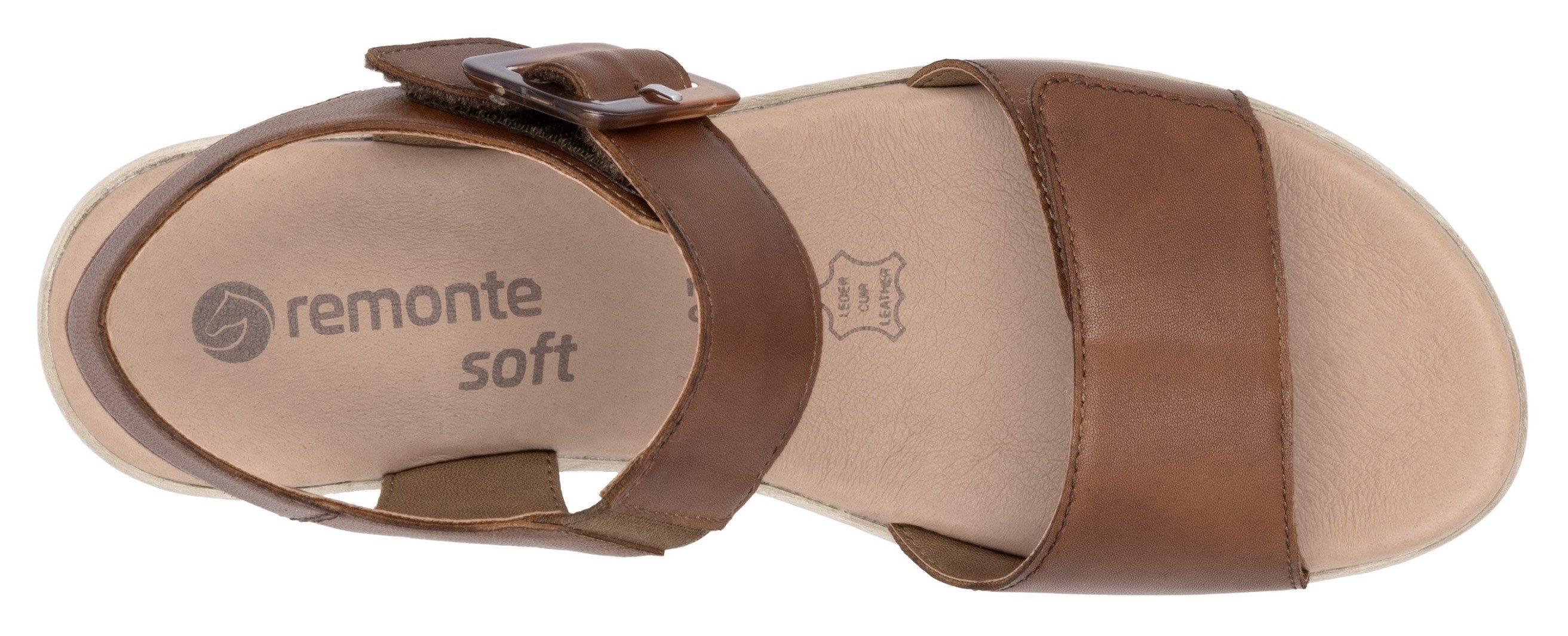 Remonte Sandaaltjes ELLE-Collection , blokhak, zomerschoen, sandaal met klittenbandsluitingen