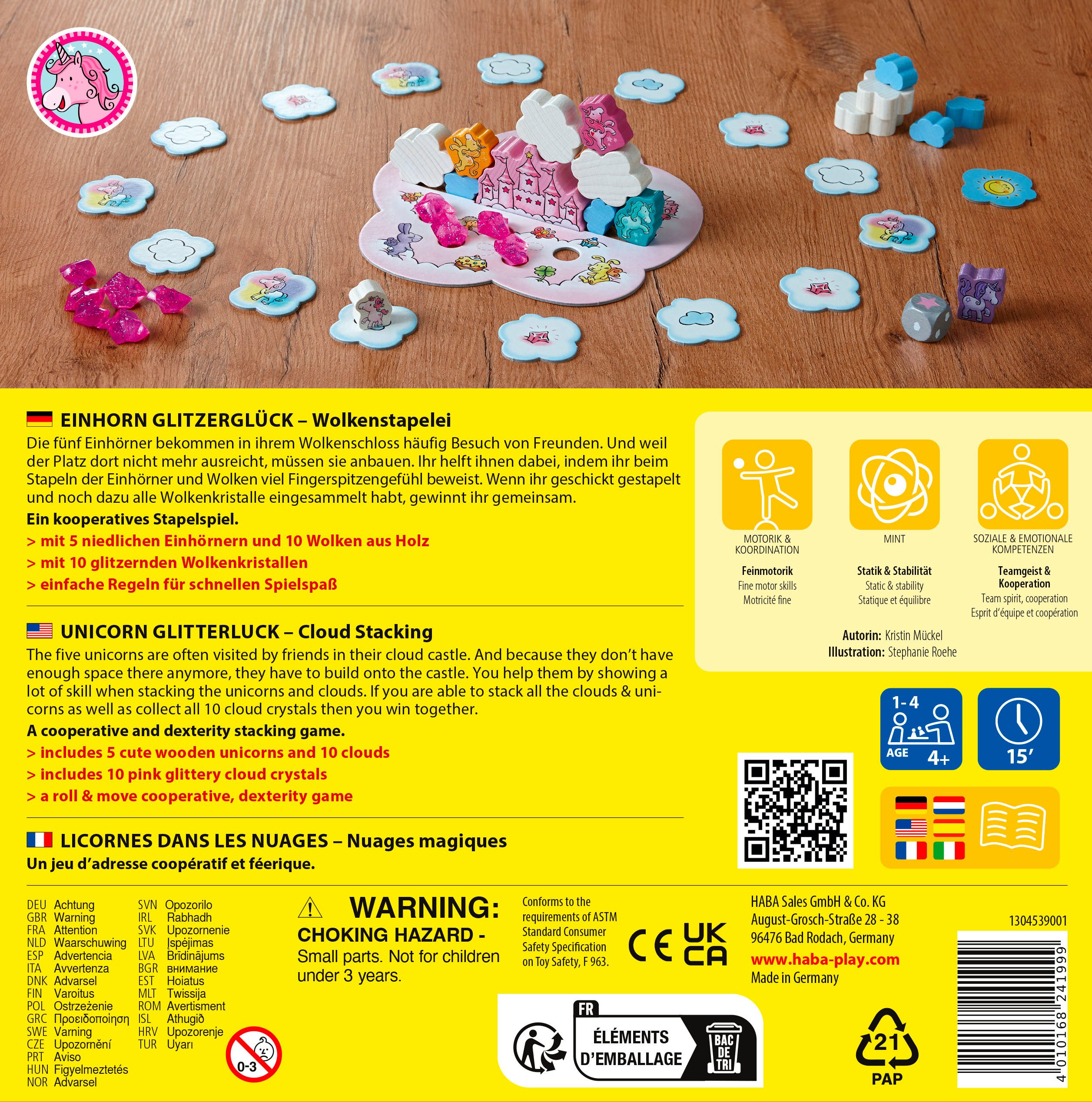 Haba Spel Eenhoorn Flonkerglans - Stapelwolken