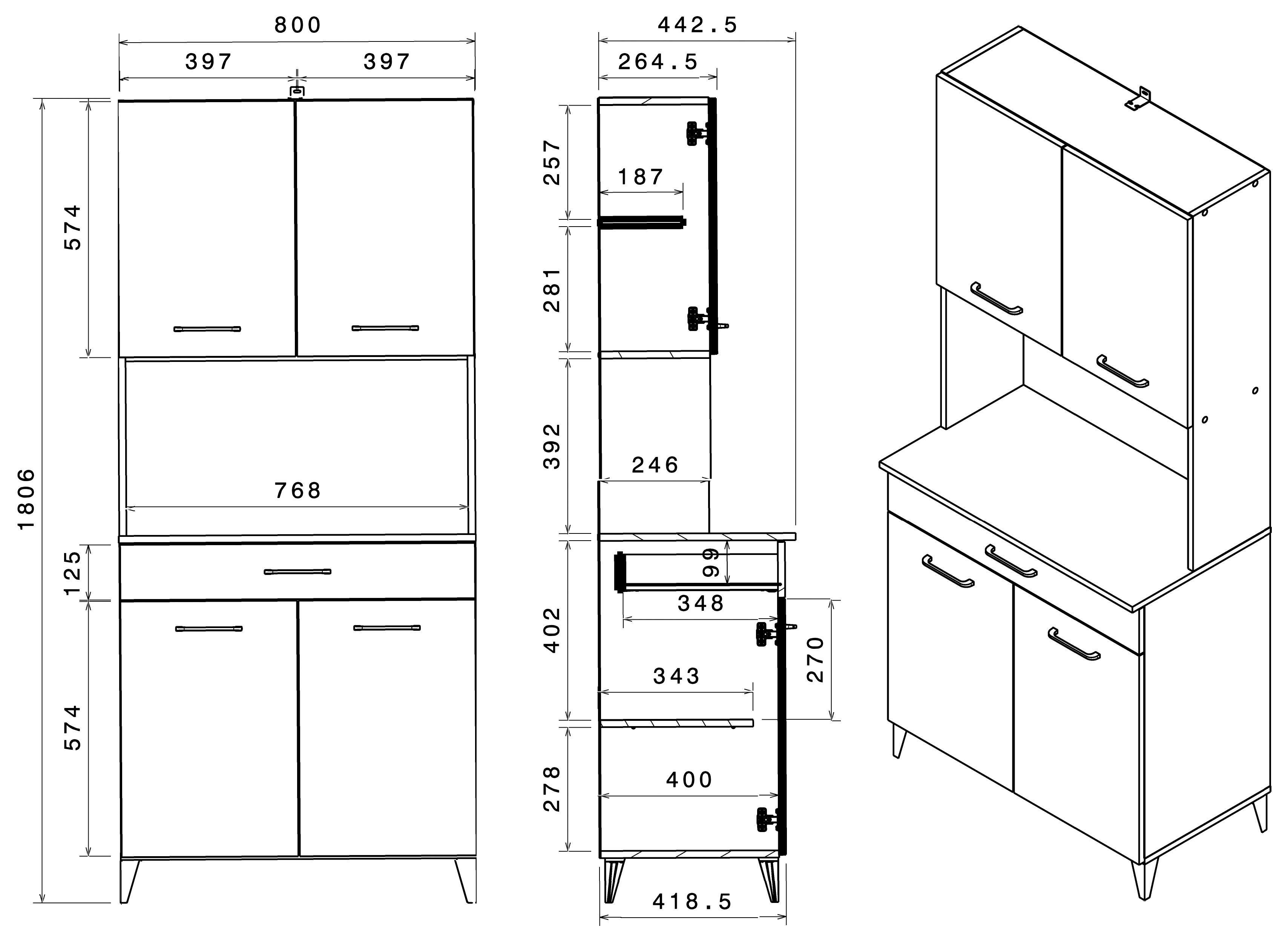 Parisot Multifunctionele kastenset (2 stuks)
