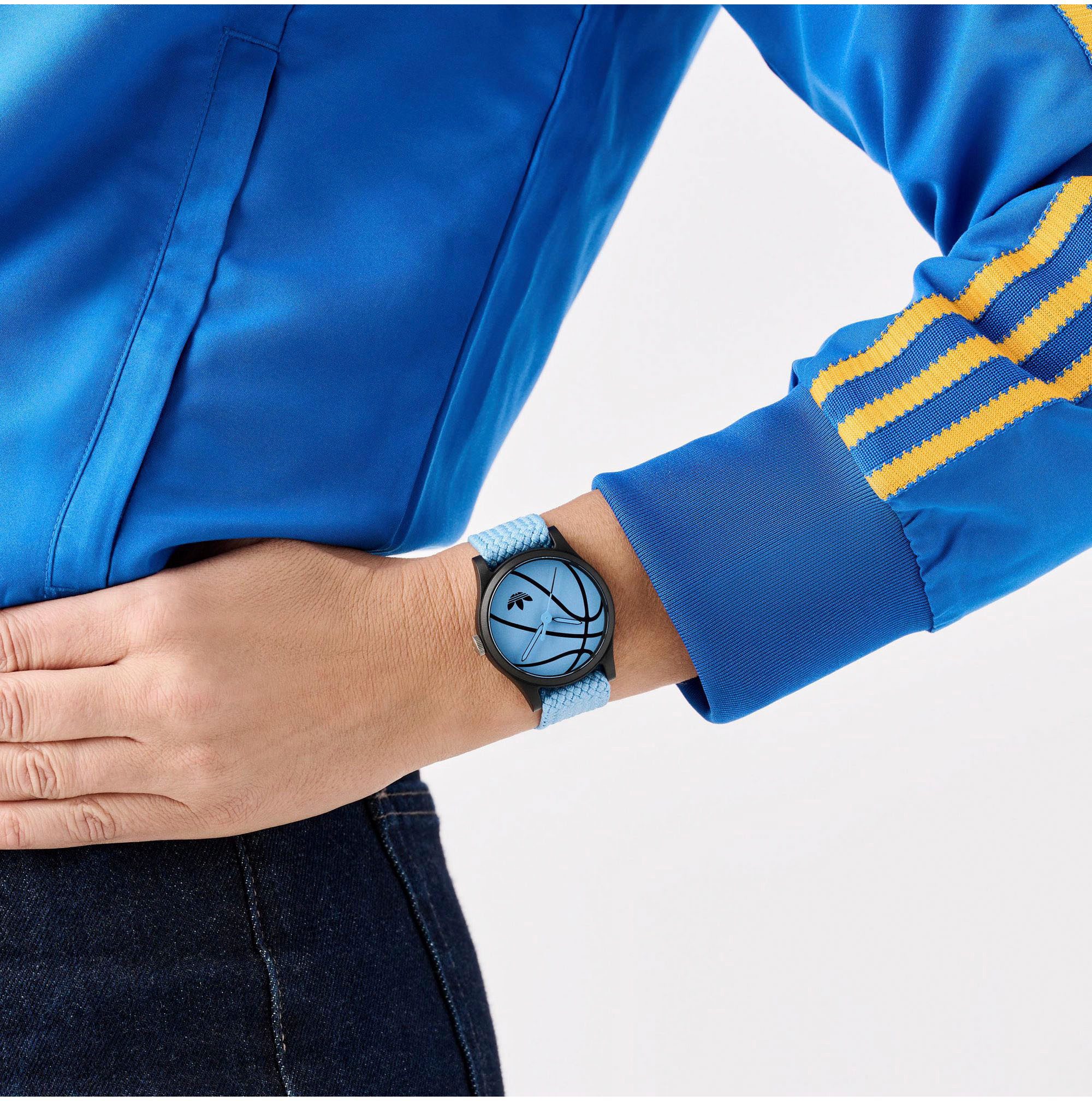 adidas Originals Kwartshorloge GAME ONE Polshorloge, herenhorloge, dameshorloge, nylon band, waterafstotend tot 5 bar