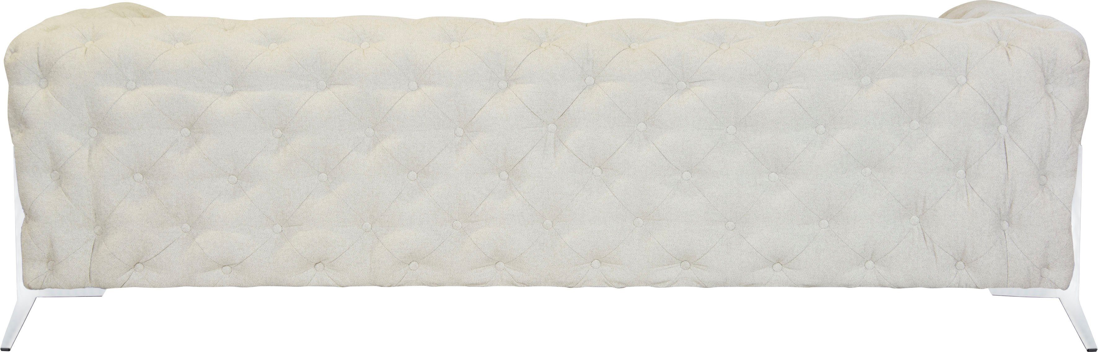 Leonique Chesterfield-bank Amaury luxueuze capitonnage, moderne chesterfield look, kleur van de poten ter keuze