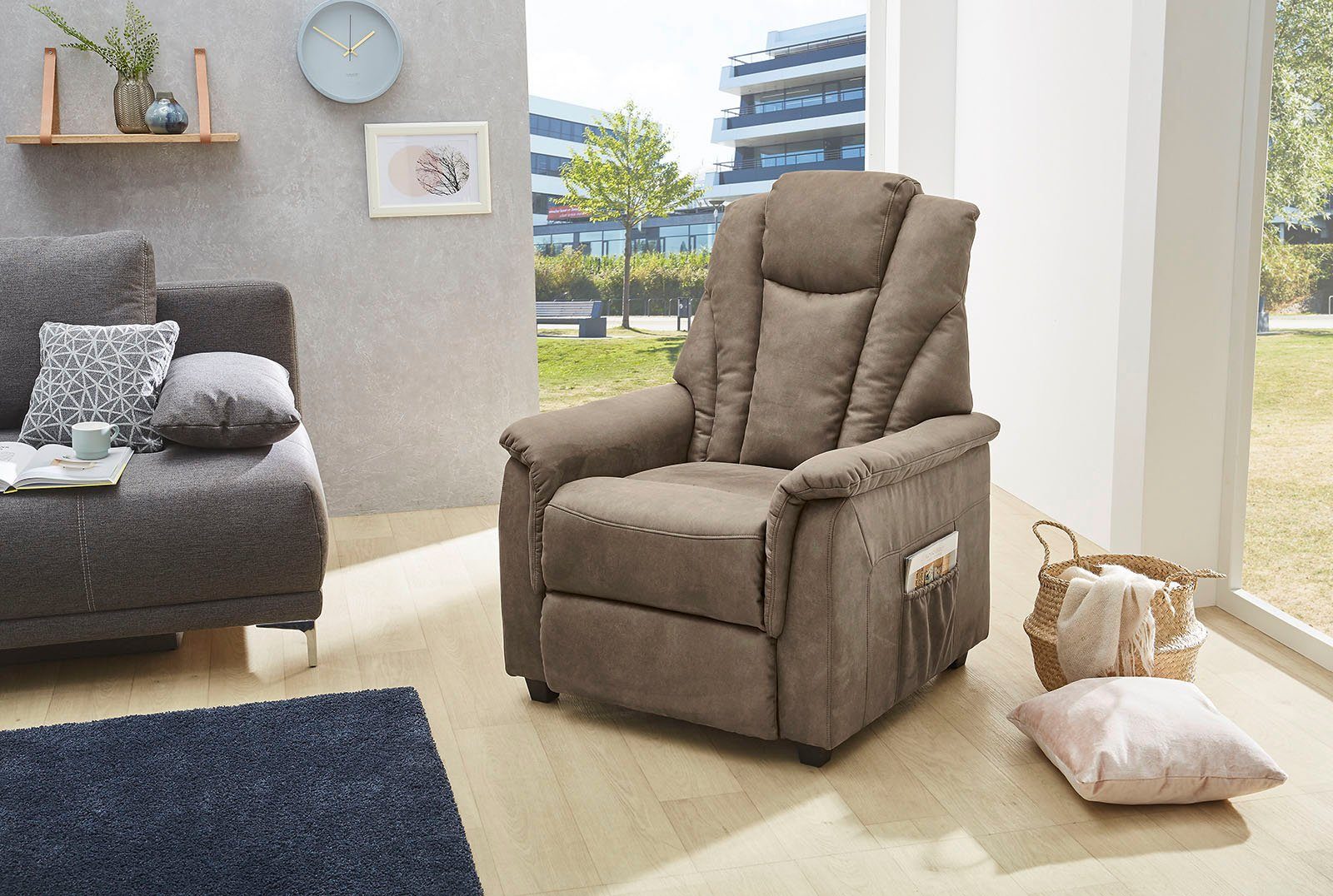Jockenhöfer Gruppe Relaxfauteuil FRANKFURT met ligfunctie door aanpassen van lichaamsdruk, tfk en nosagvering