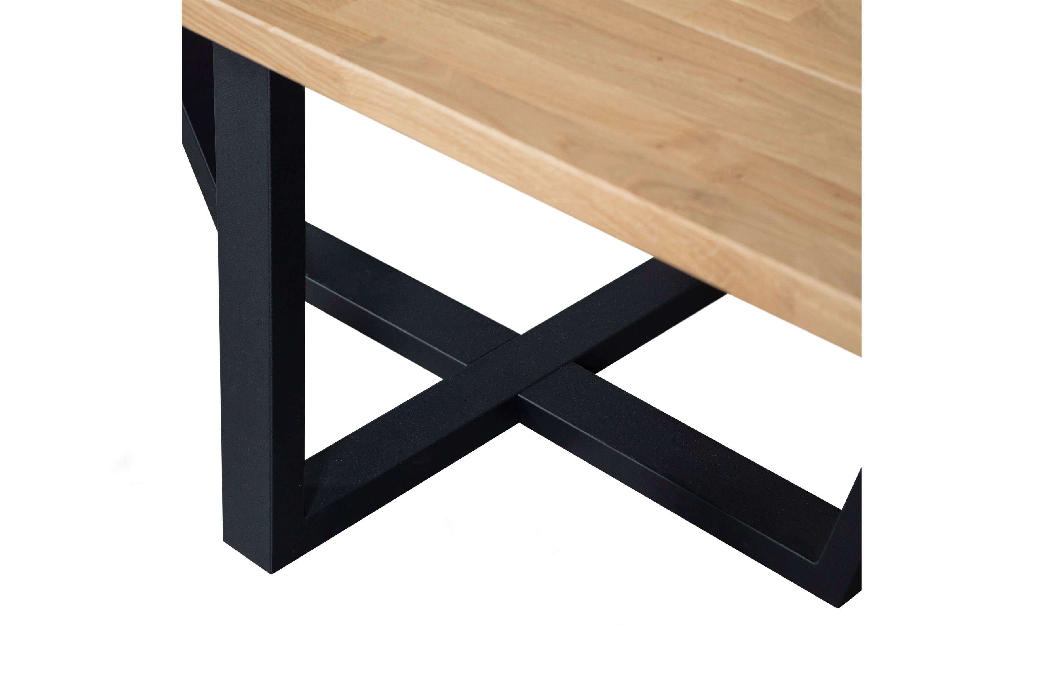 WOOOD Eettafel Tablo Hout gedeeltelijk massief, rechthoekige vorm, H 77 cm x B 240 x D 100 cm