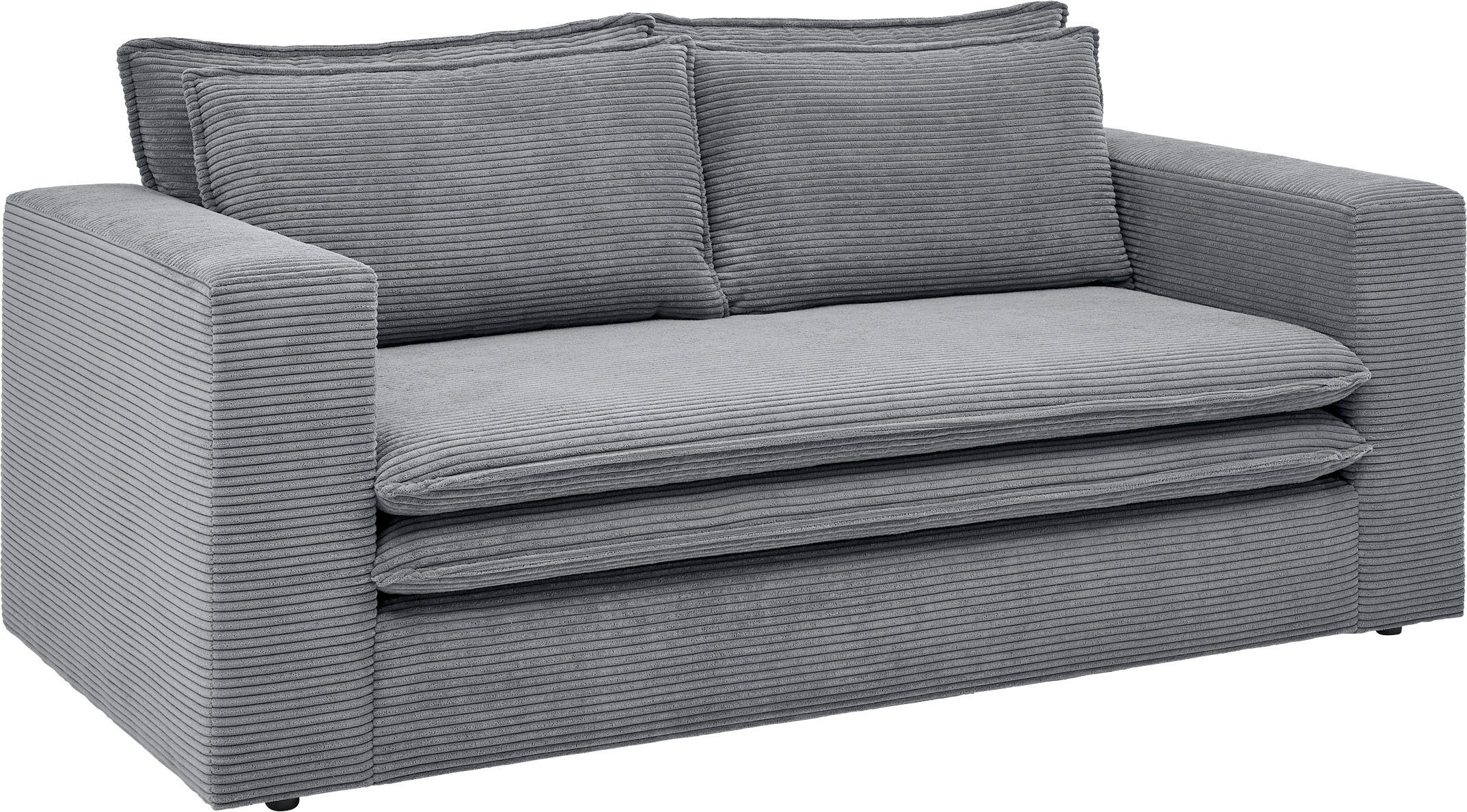 Places of Style Zithoek PIAGGE 2-zitsbank en hocker klein als set (2-delig)