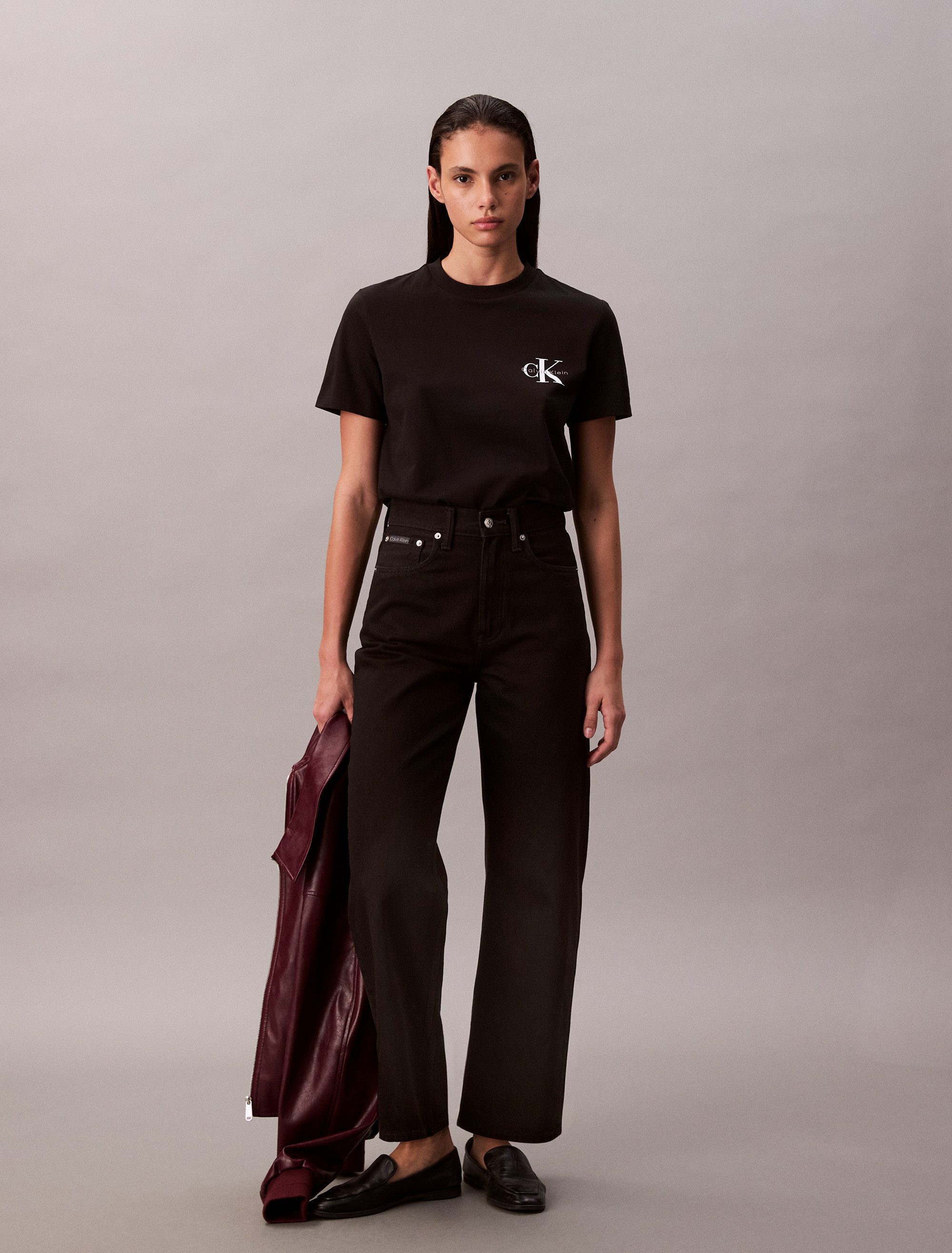Calvin Klein T-shirt A- Logo CN 2 Pack Tee (Set van 2)