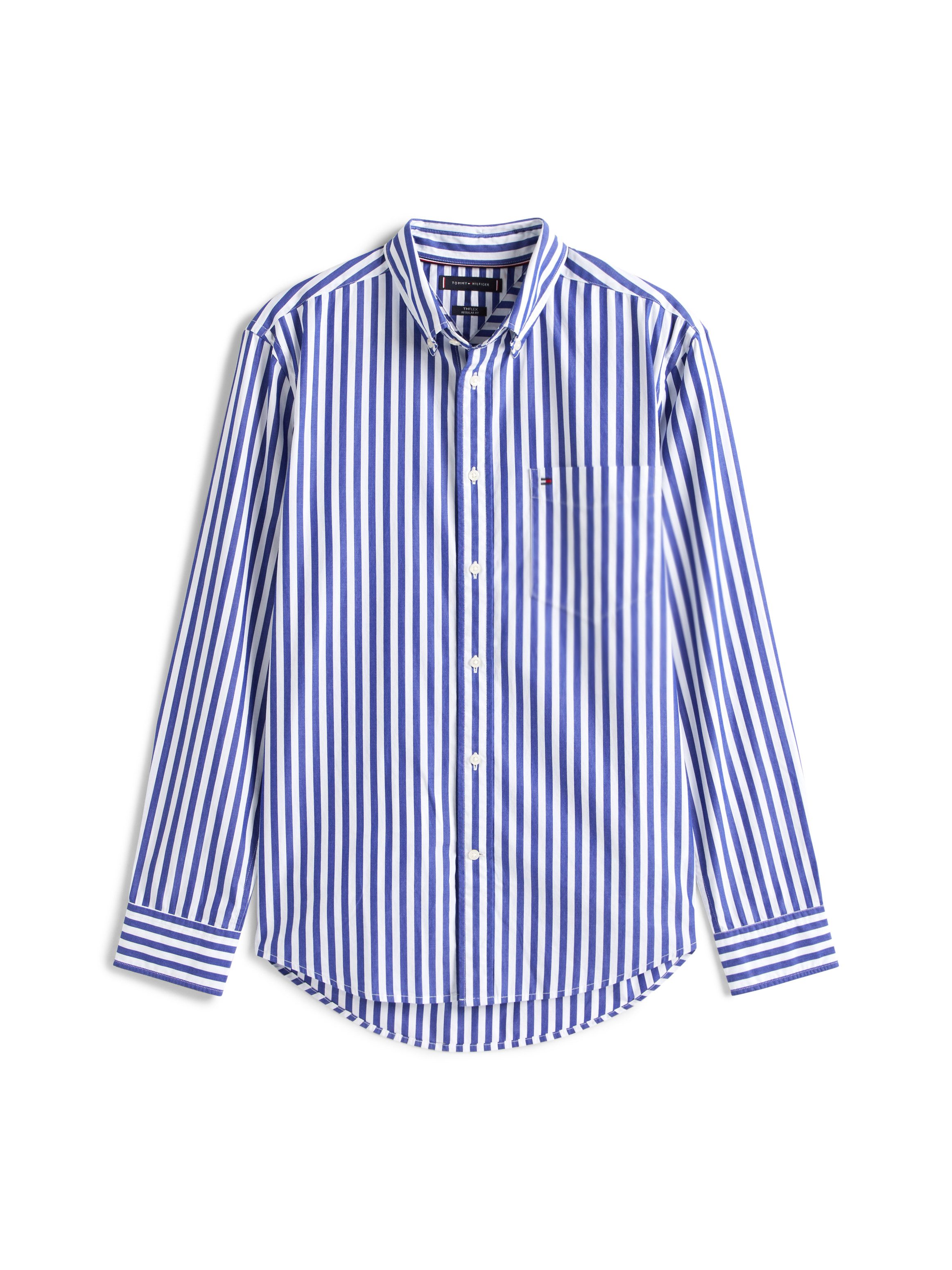 Tommy Hilfiger Overhemd met lange mouwen FLEX POPLIN BOLD STRIPE SHIRT