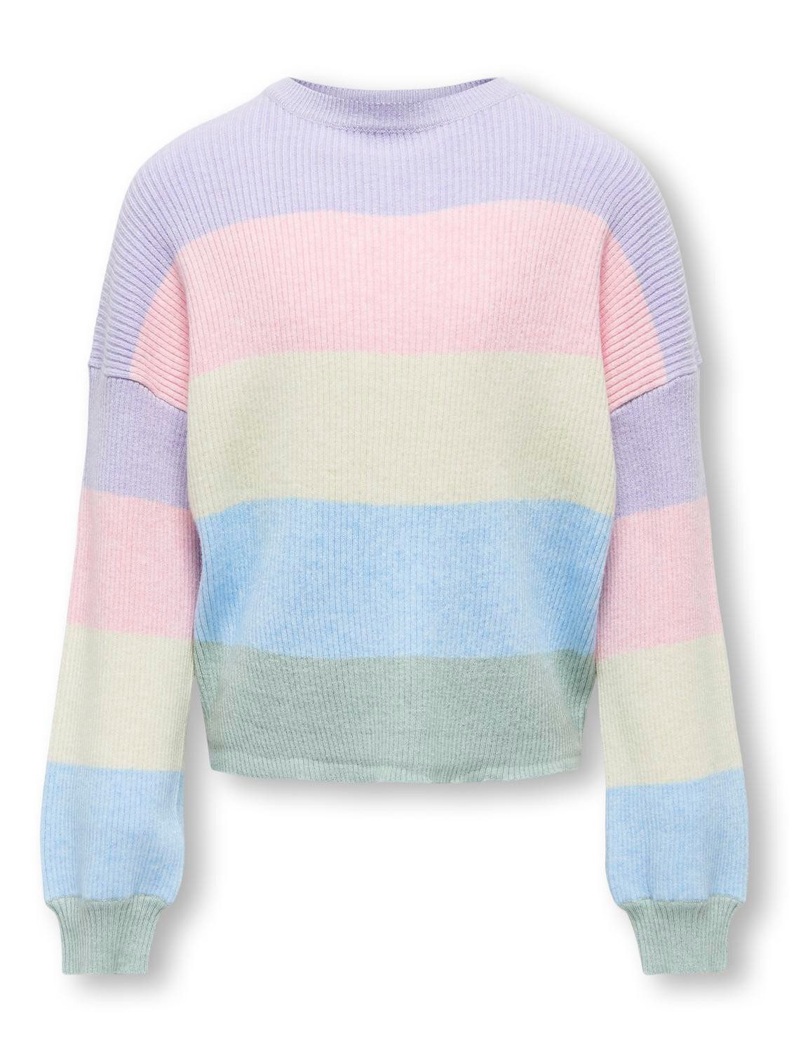 Only Regular fit gebreide pullover met breed streepmotief model 'SANDY'