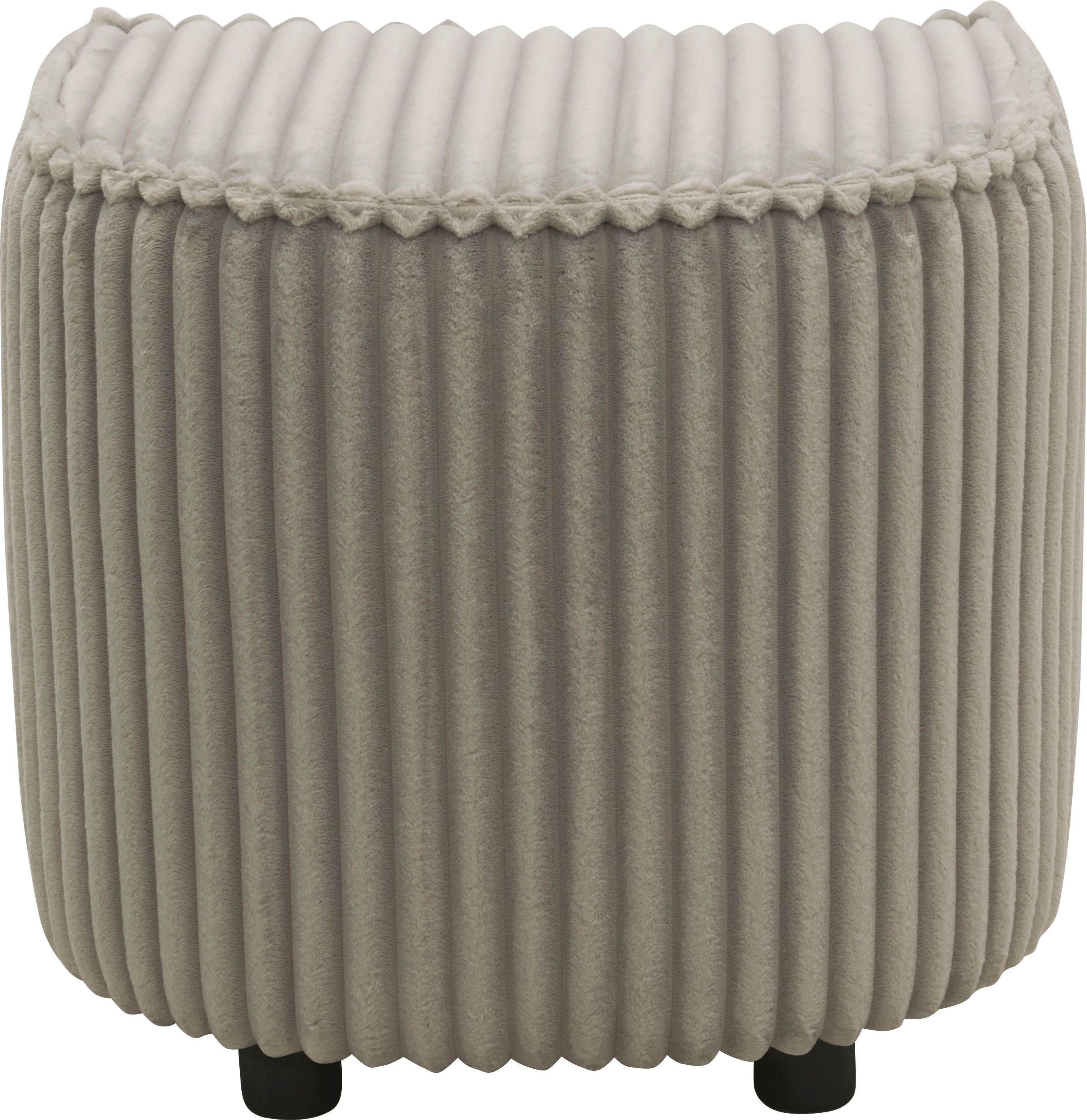 INOSIGN Hocker AMECA, poef, voetenbank 52 x 47 x 46 cm (BxDxH) (1 stuk)