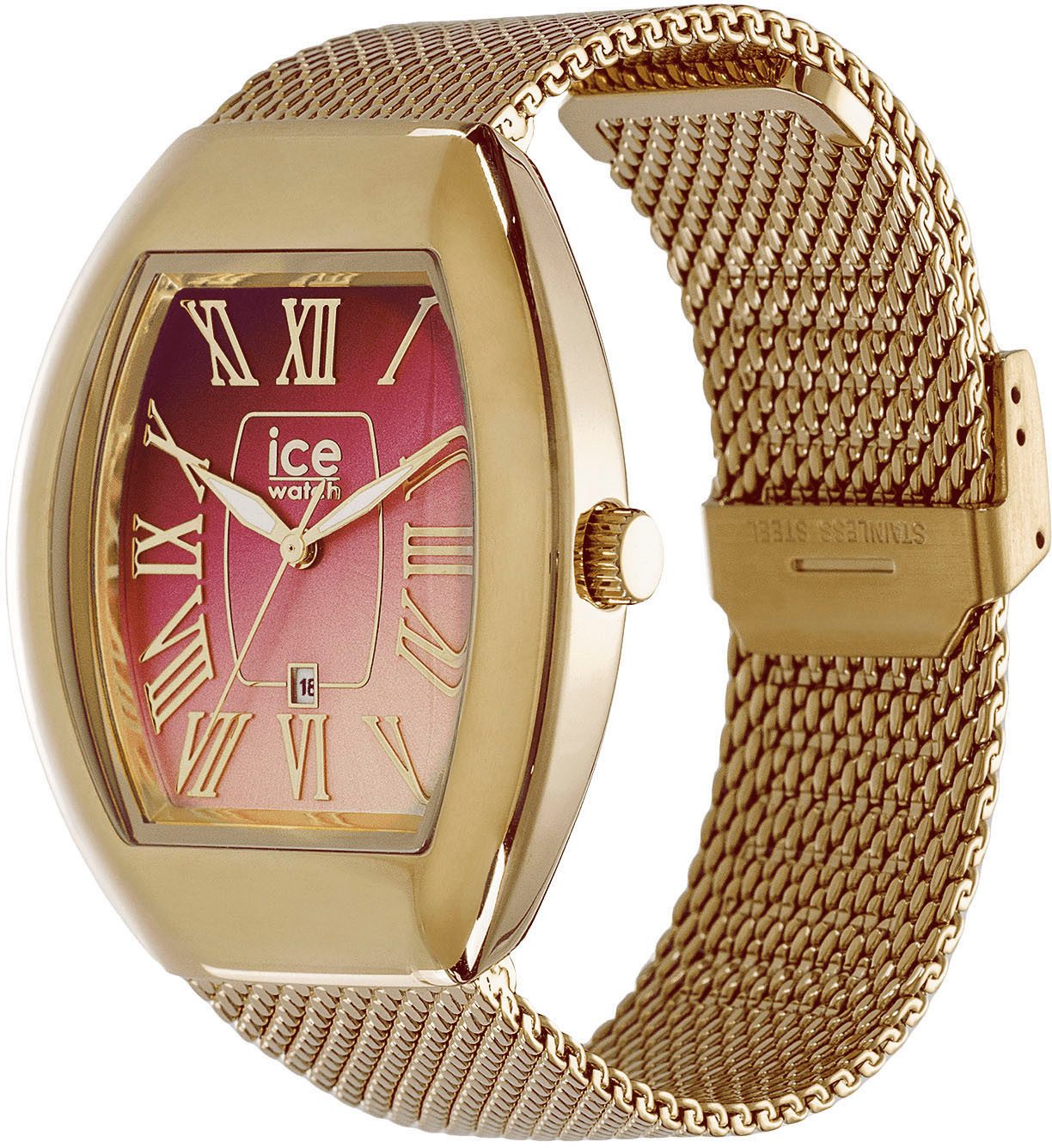 ice-watch Kwartshorloge ICE boliday - Dome - Metal mesh - Small - 3H + Date