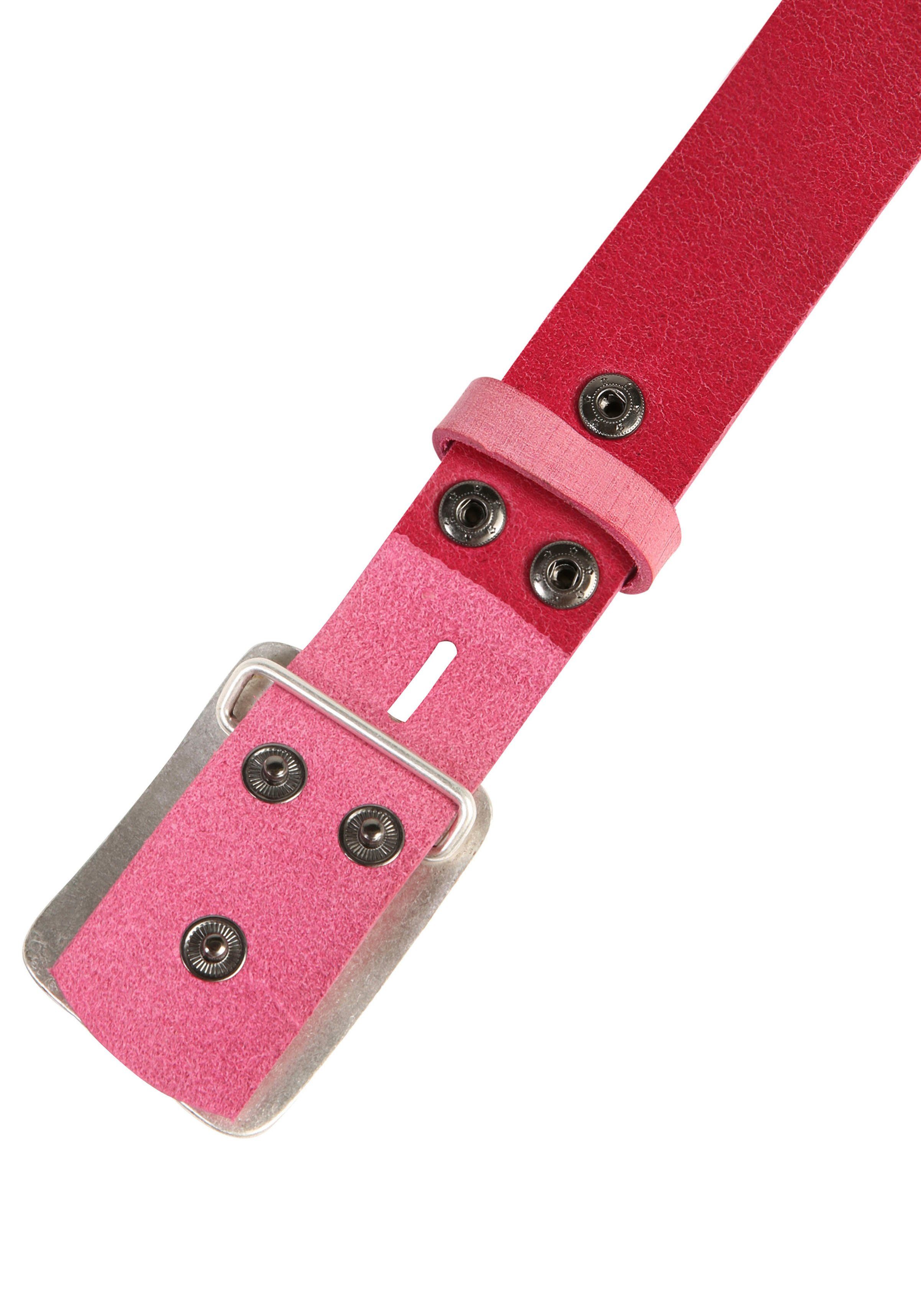 RETTUNGSRING by showroom 019° Leren riem met verwisselbare sluiting "pad met swarovski-kristallen"
