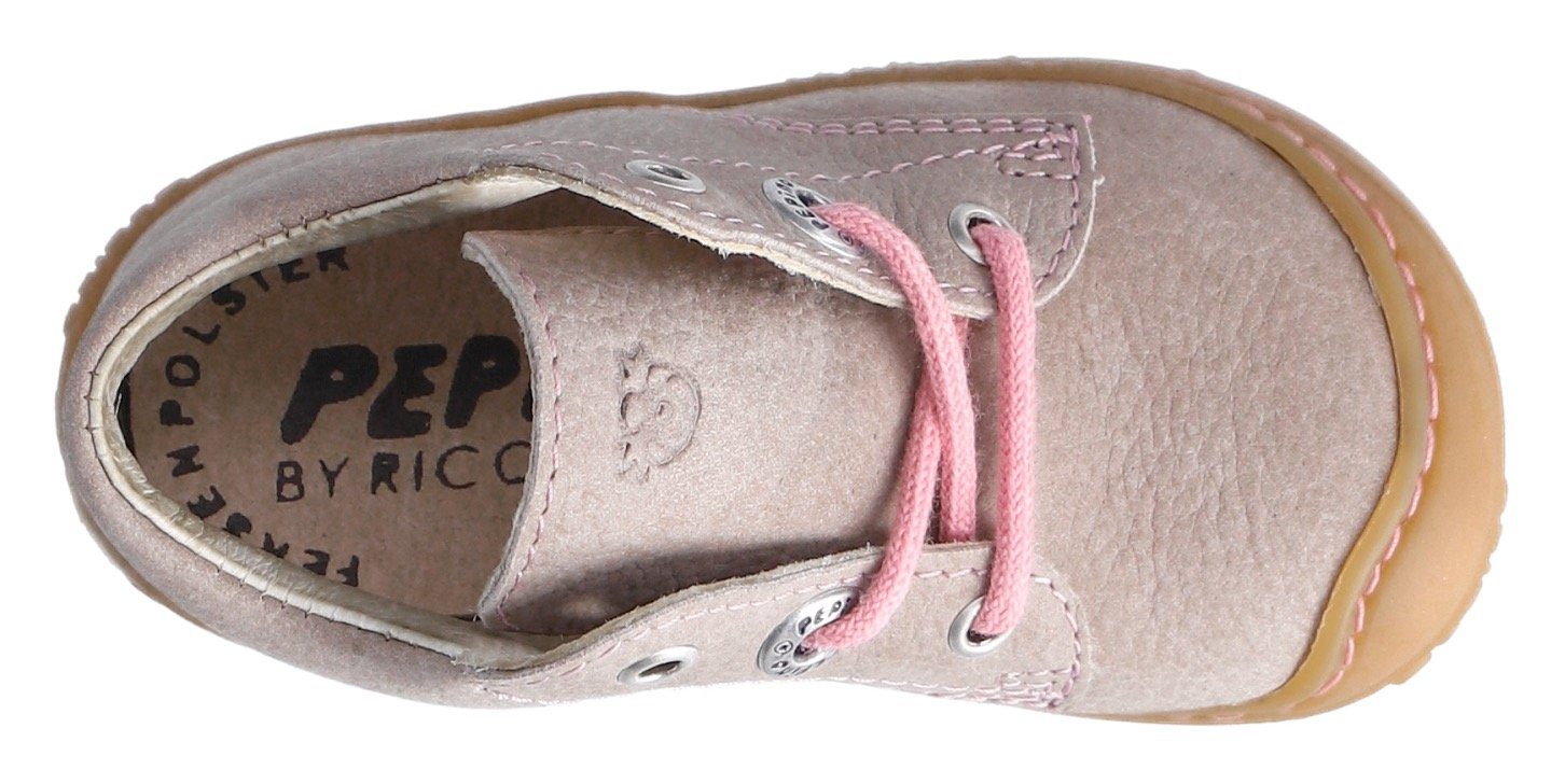 PEPINO by RICOSTA Babyschoentjes Cory 50 WMS: Midden Veterschoen met WMS-systeem, leer, maat sjabloon om te downloaden