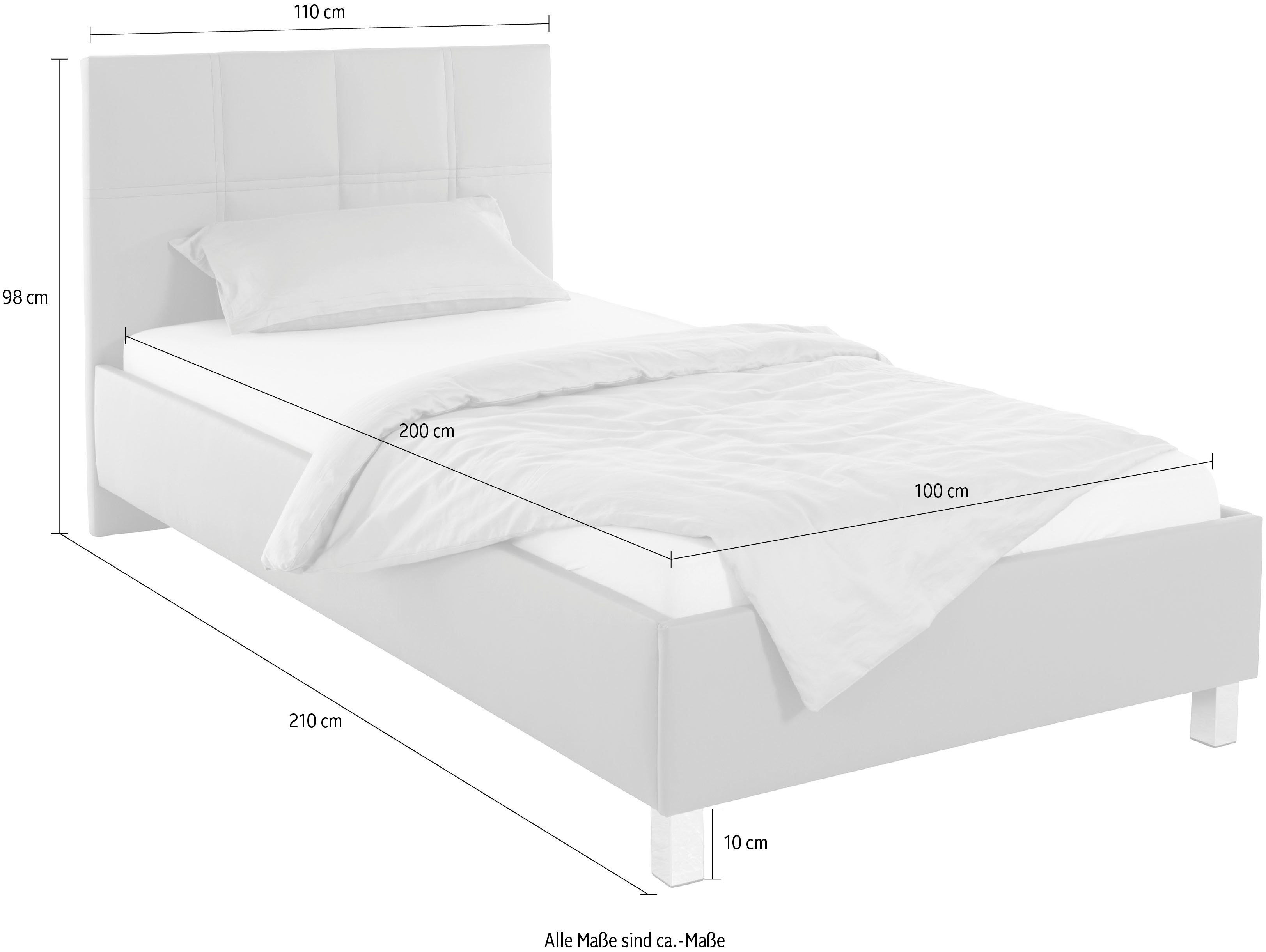 Westfalia Polsterbetten Gestoffeerd bed