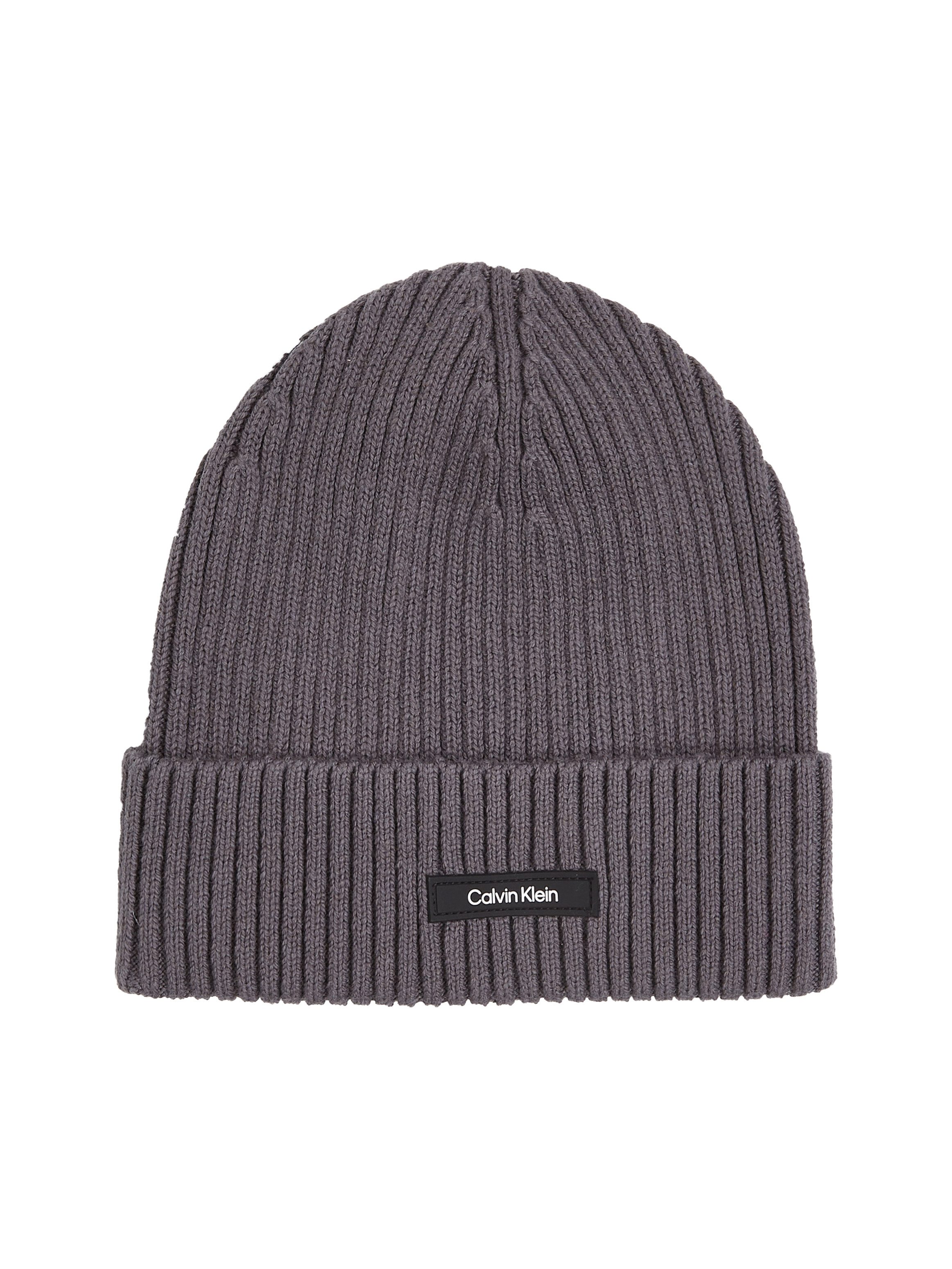 Calvin Klein Beanie CLASSIC COTTON RIB BEANIE