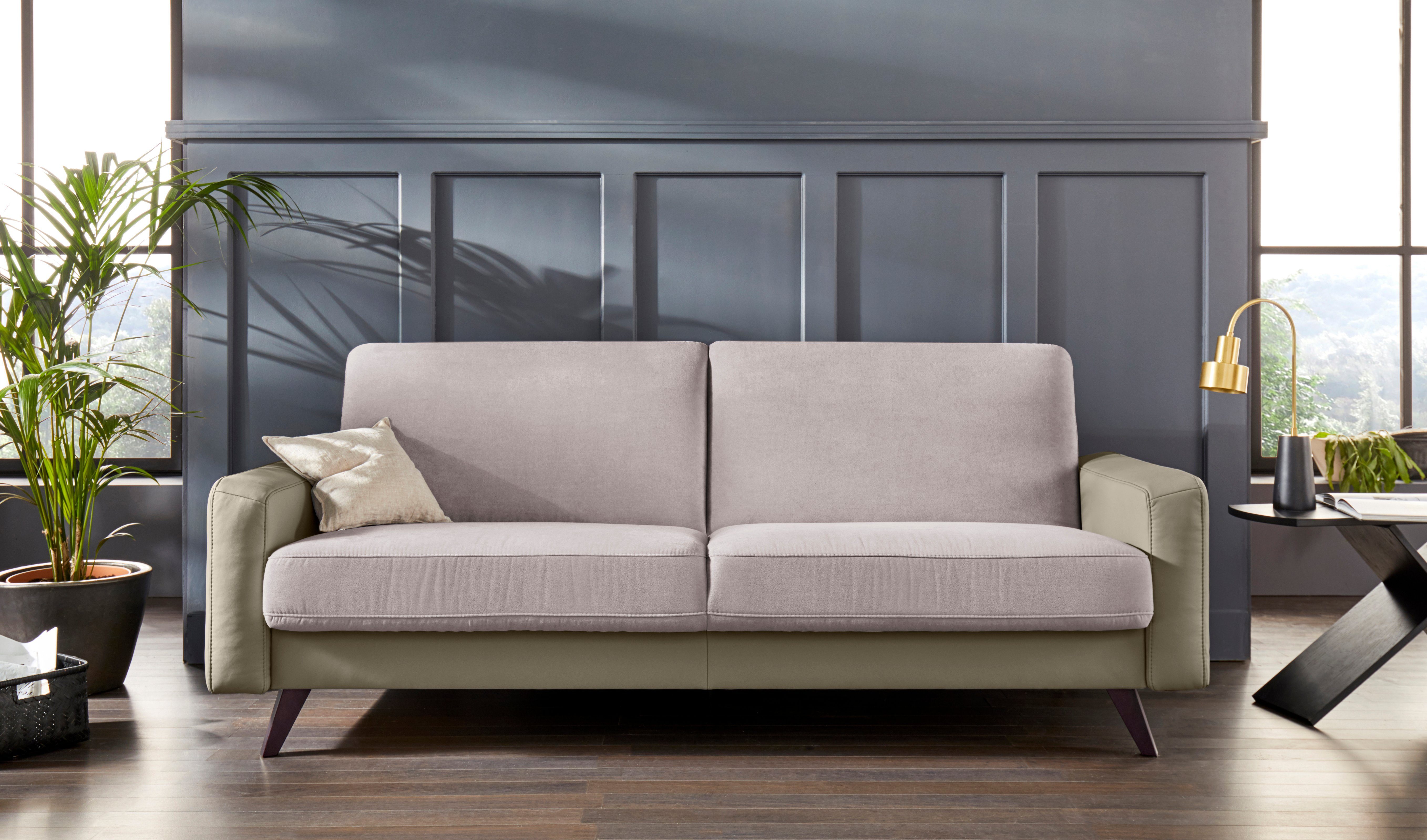 exxpo - sofa fashion 3-zitsbank Samso, elegant en comfortabel, geweldig zitcomfort, slaapbank Kipbank, inclusief bedfunctie en bedlade, comfortabele zithoogte 49 cm