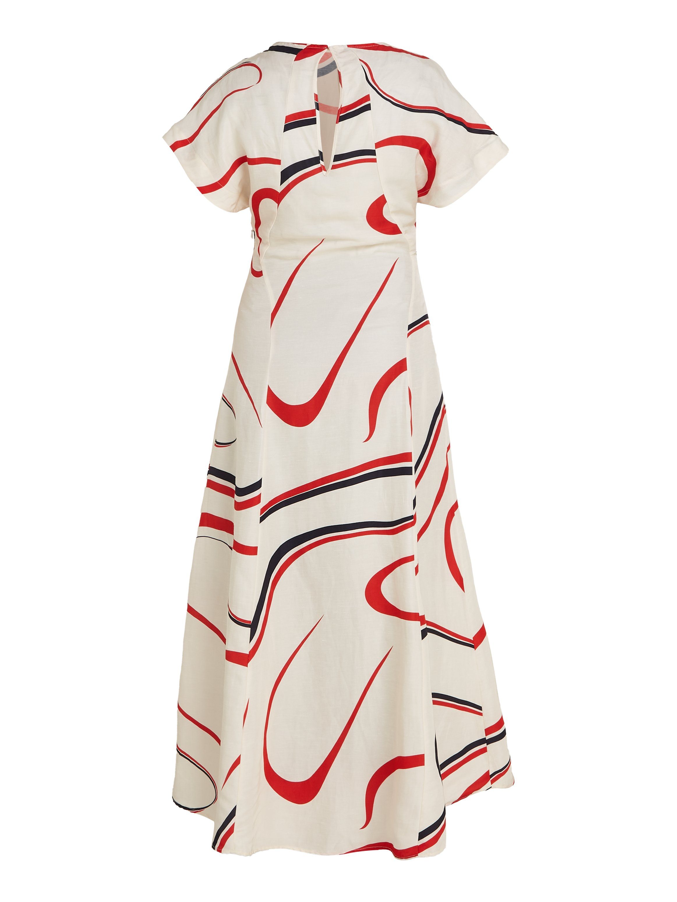 Tommy Hilfiger Midi-jurk RIBBON F&F SS MIDI DRESS