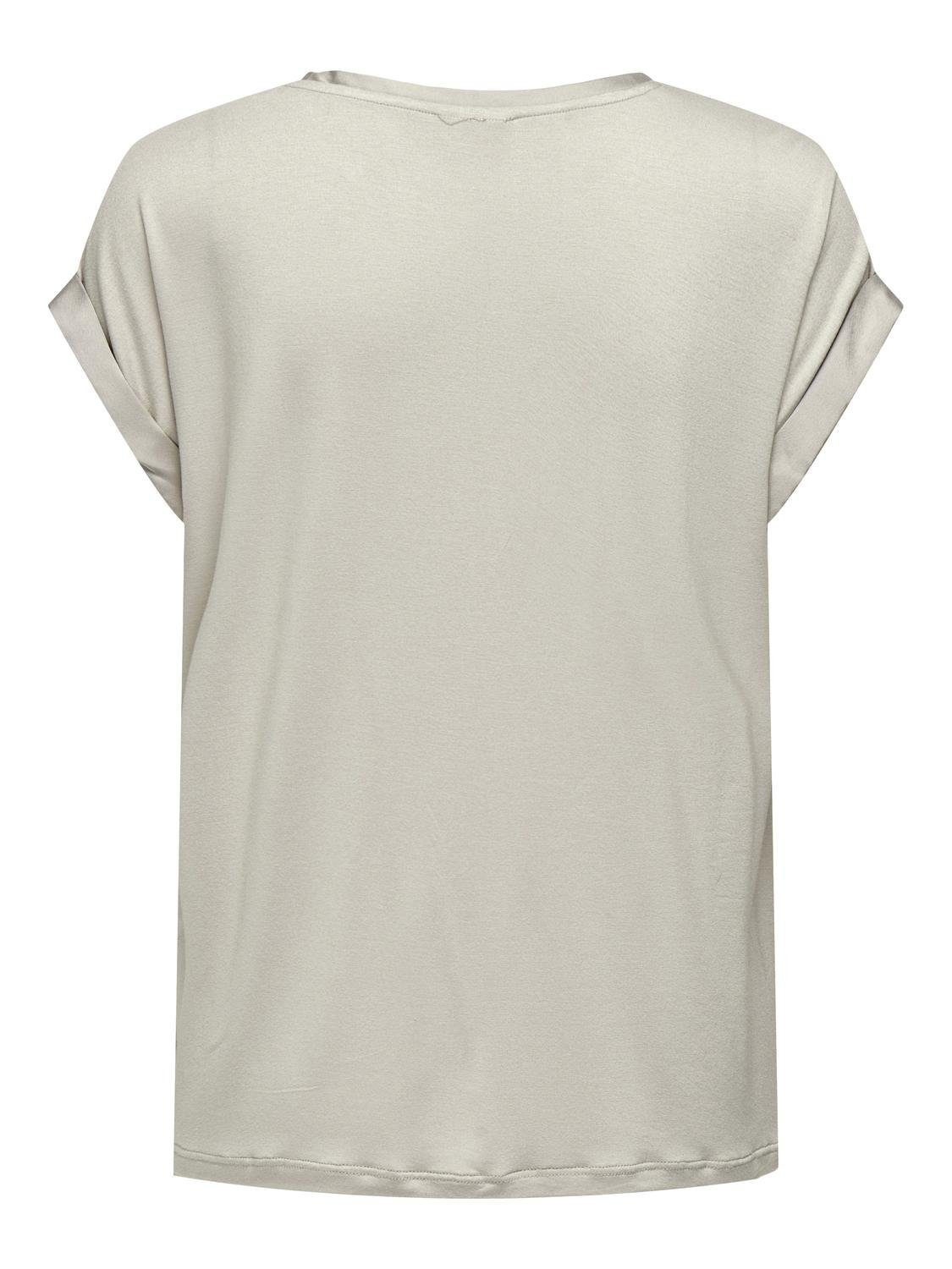 Only Shirt met korte mouwen ONLLIEKE S S SATIN MIX TOP WVN NOOS
