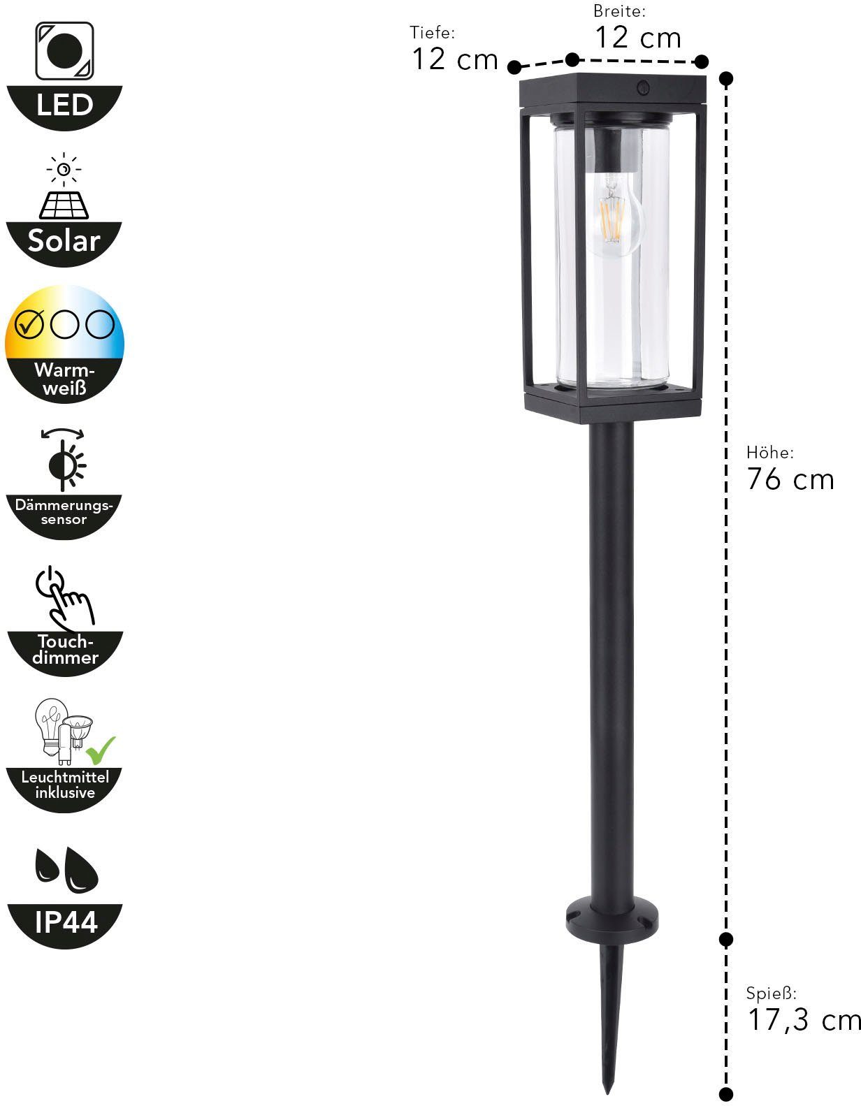 LUTEC Ledsolarlamp Flair (1 stuk)