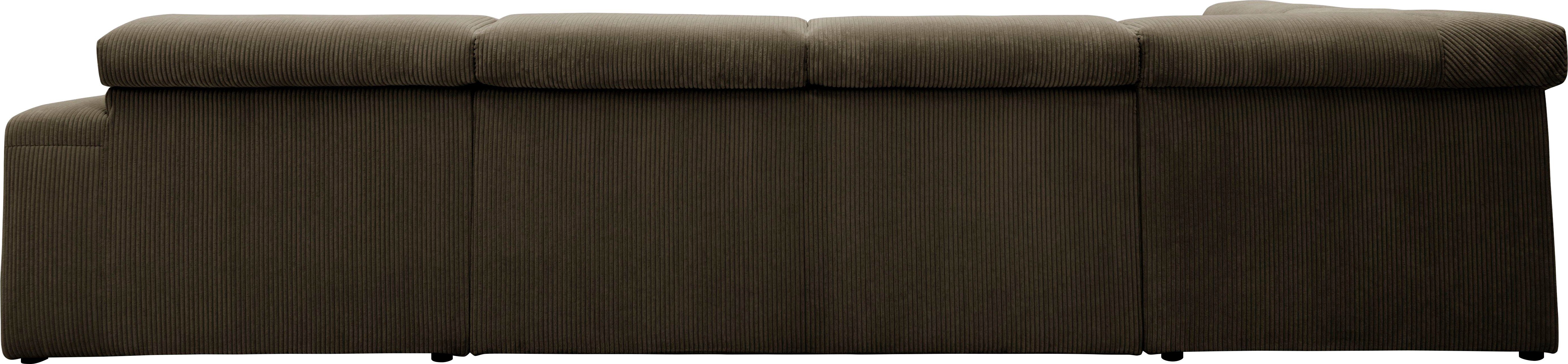 DOMO collection Zithoek Brandon, keuze met zitdiepteverstelling, inclusief lendensteun met hoofdsteunverstelling, optionele zitdiepteverstelling, u-vorm