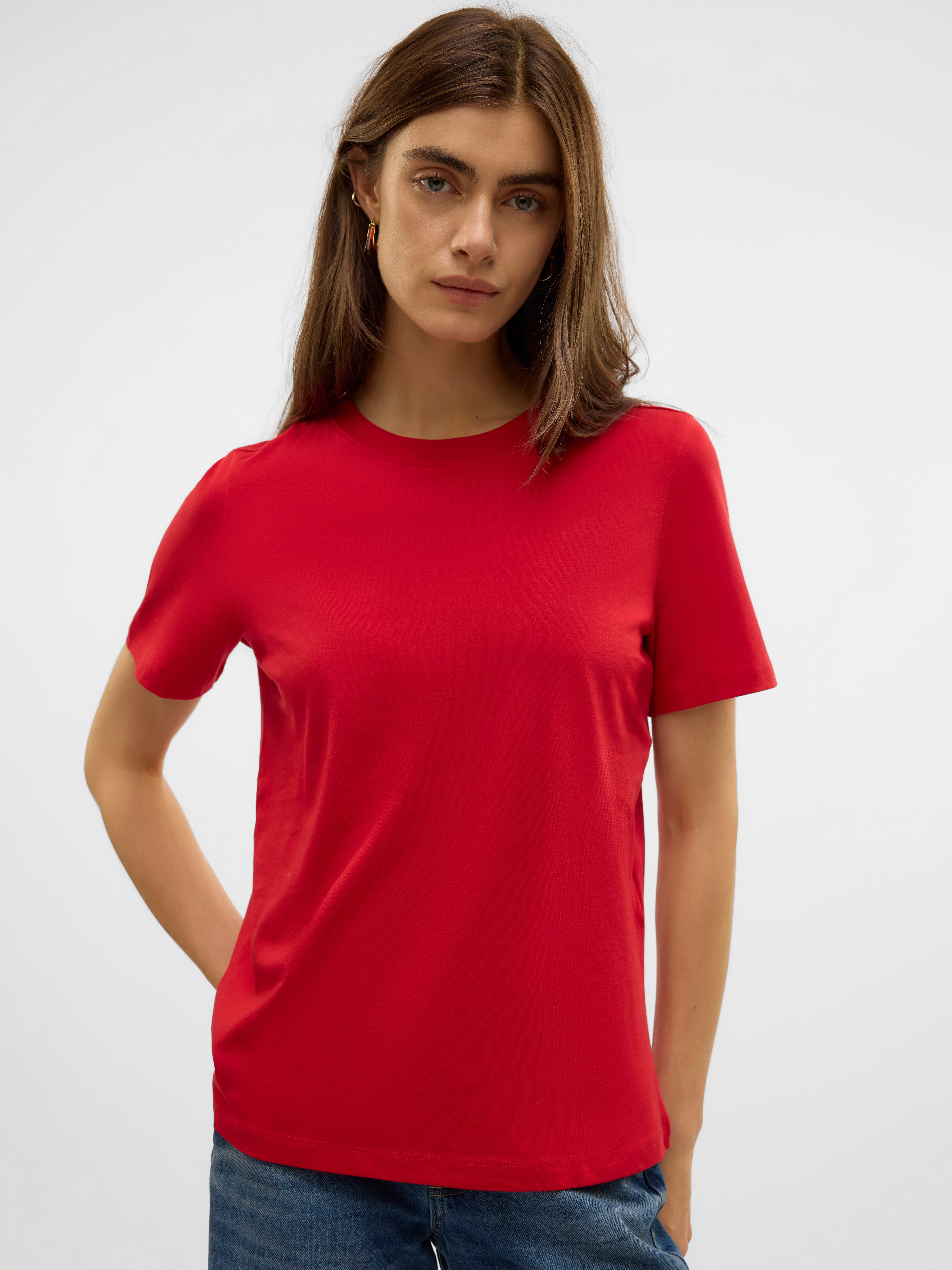 Vero Moda Shirt met korte mouwen VMPAULINA SS T-SHIRT GA JRS NOOS