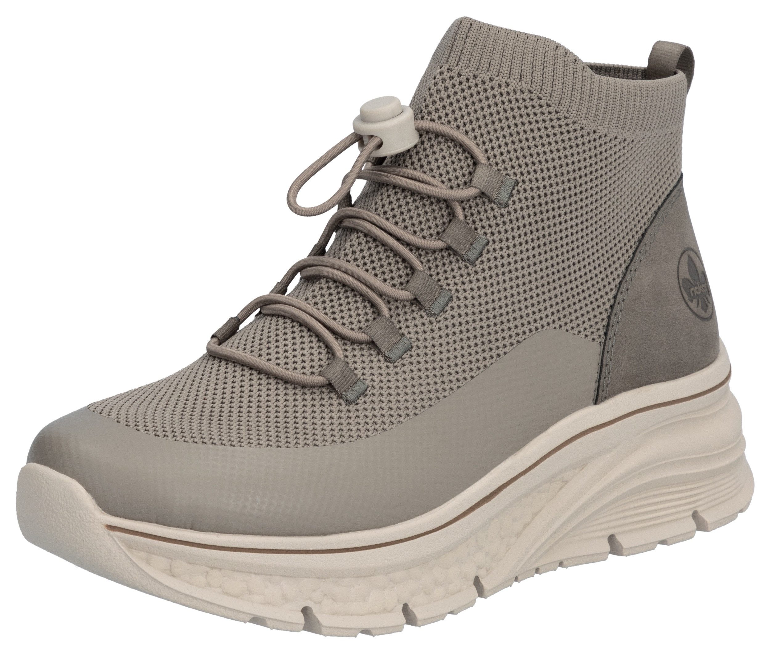 Rieker Boots zonder sluiting outdoorlaarzen high top sneaker enkellaars in vegan uitvoering