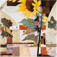 artland artprint zonnebloemen als artprint op linnen, muursticker of poster in verschillende maten