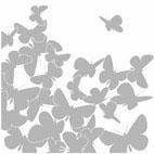Komar Raamdecoratie Vlinders 31x31 cm, zelfklevend (21 stuks)