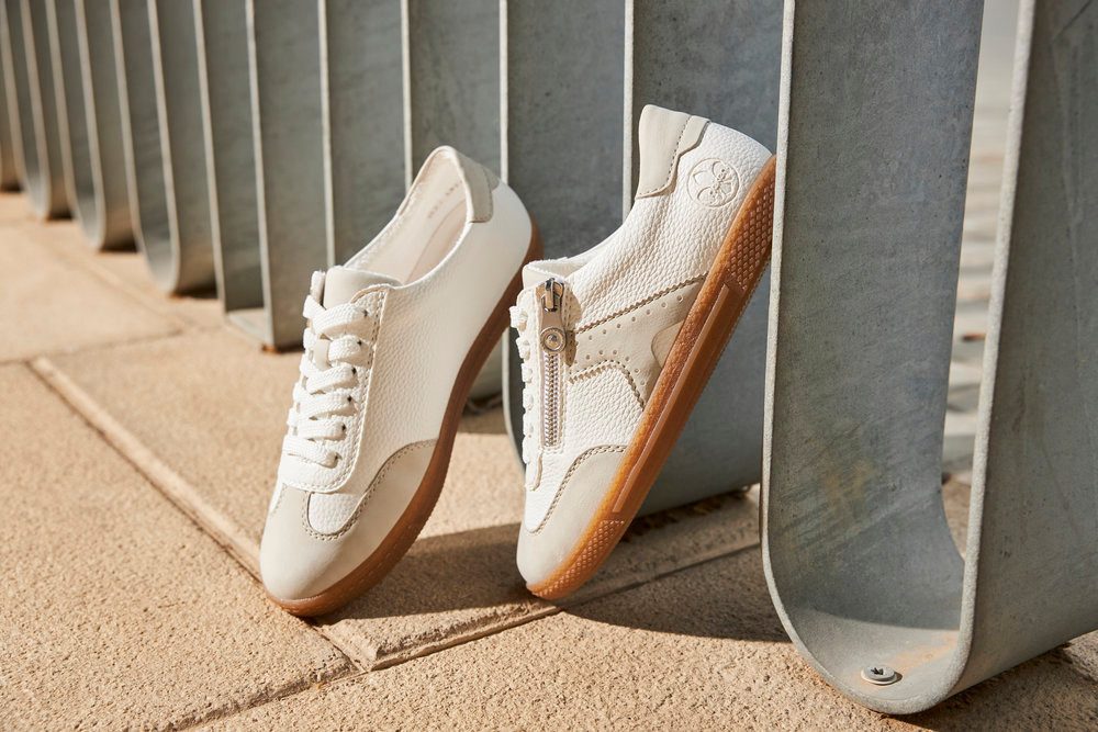Rieker Sneakers , lage schoen, vrijetijdsschoen, veterschoen met ritssluiting