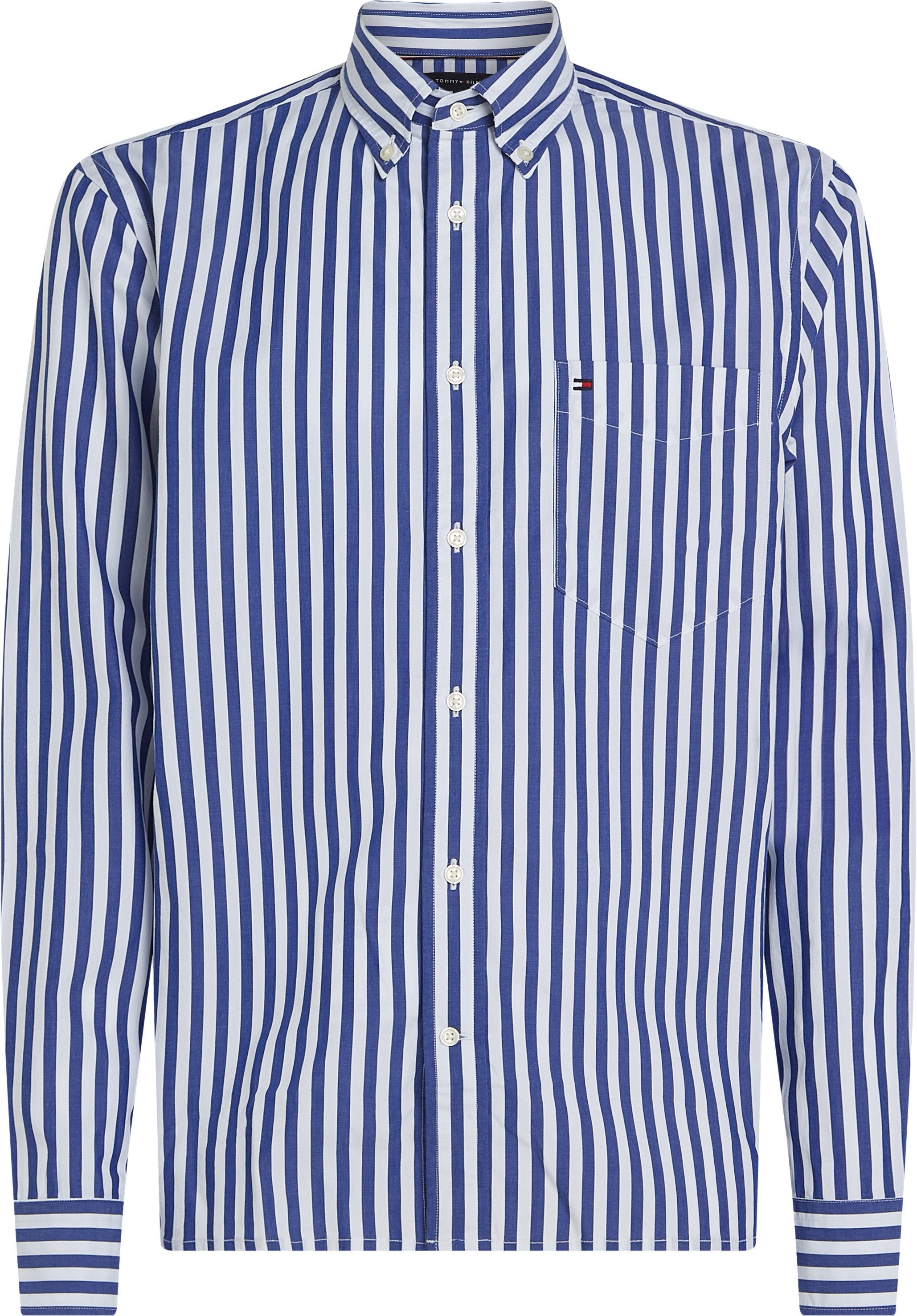 Tommy Hilfiger Overhemd met lange mouwen FLEX POPLIN BOLD STRIPE SHIRT