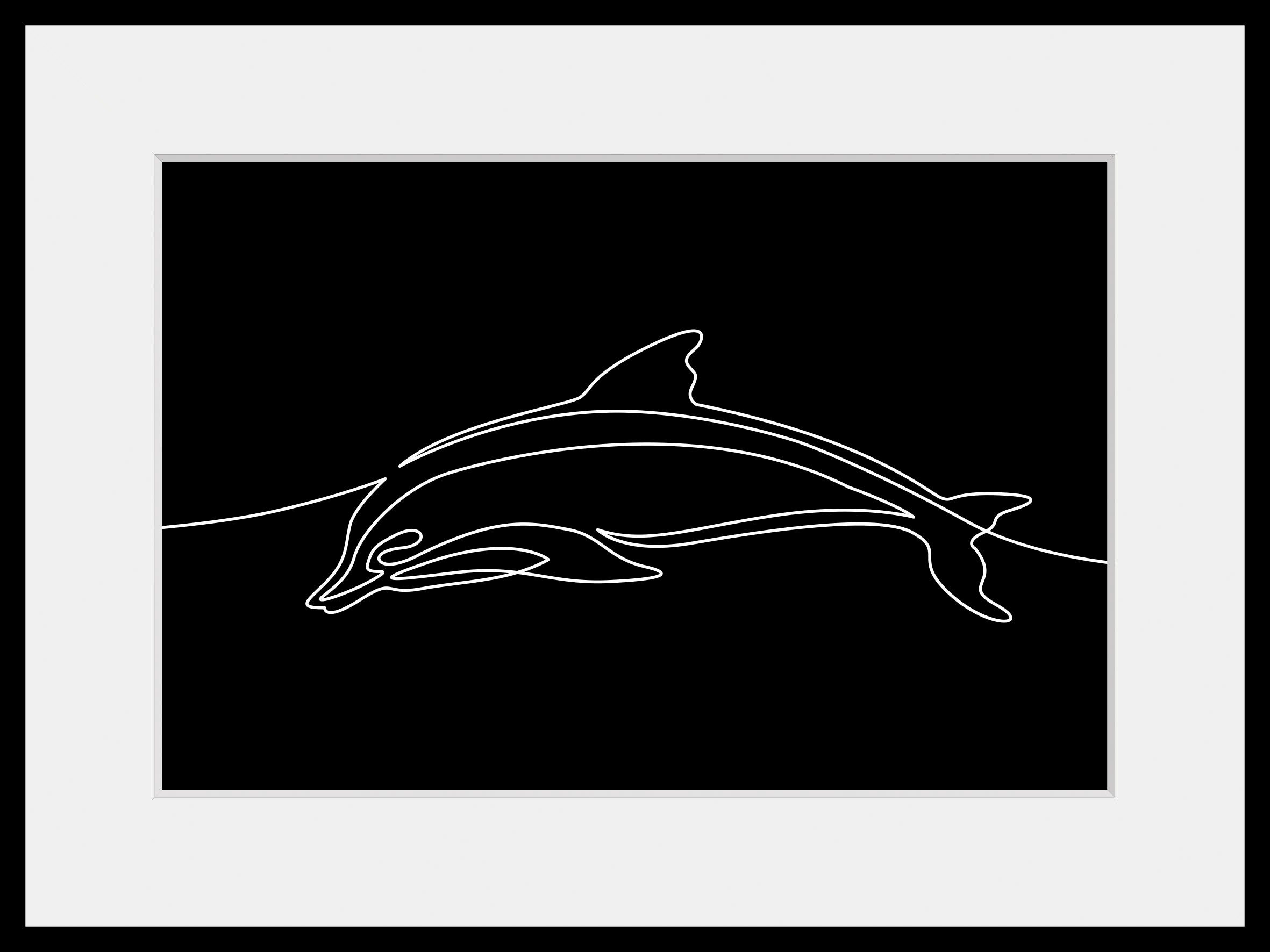 queence Wanddecoratie Flipper HD premium posterdruk incl. houten lijst (1 stuk)