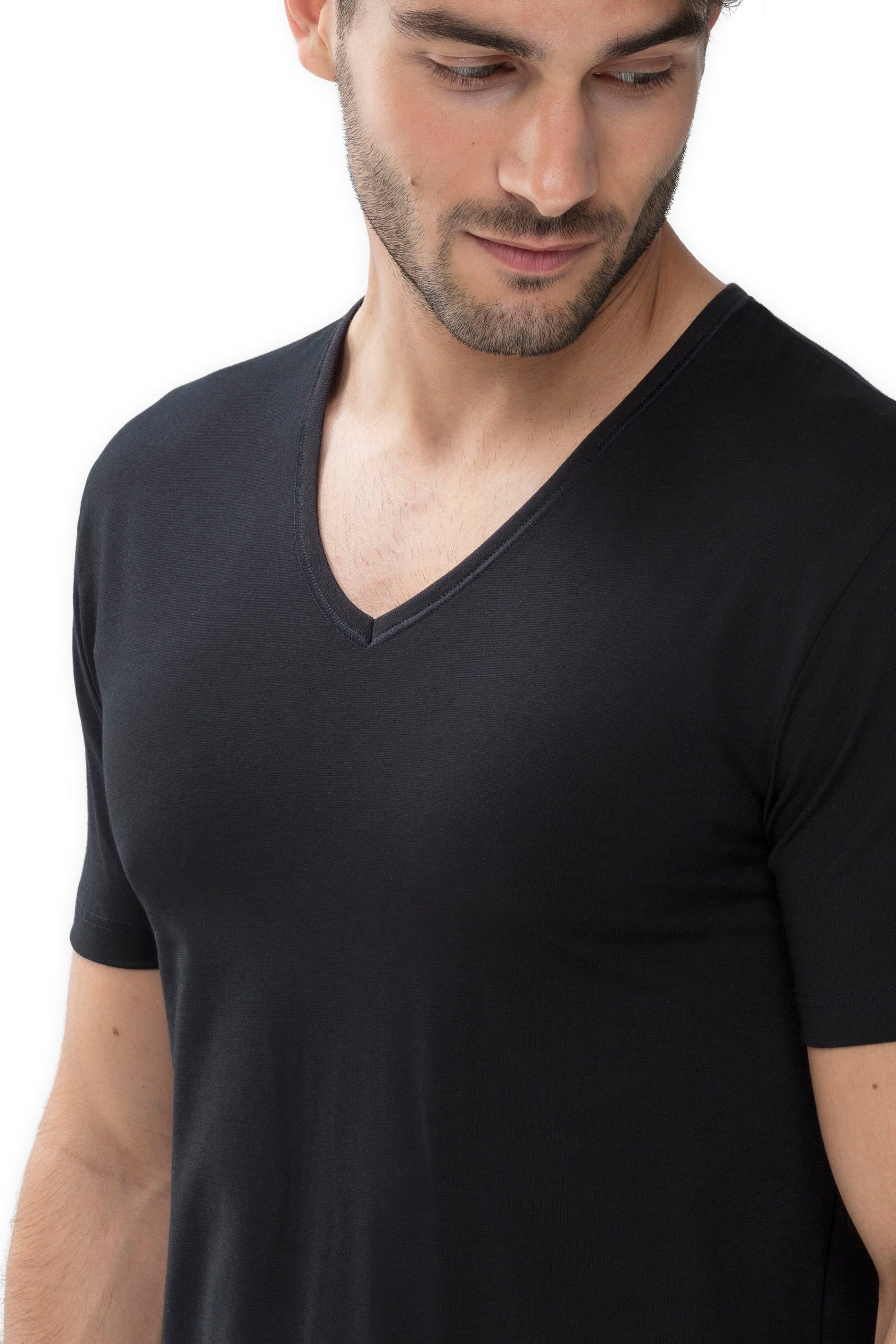Mey Shirt voor eronder Dry Cotton met v-hals en halve mouwen
