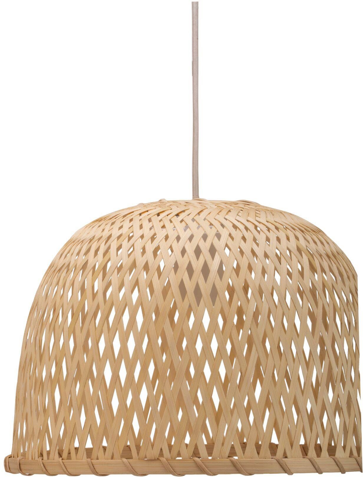 Pauleen Hanglamp Woody Pearl max20W beige/wit 230V bamboe/metaal (1 stuk)
