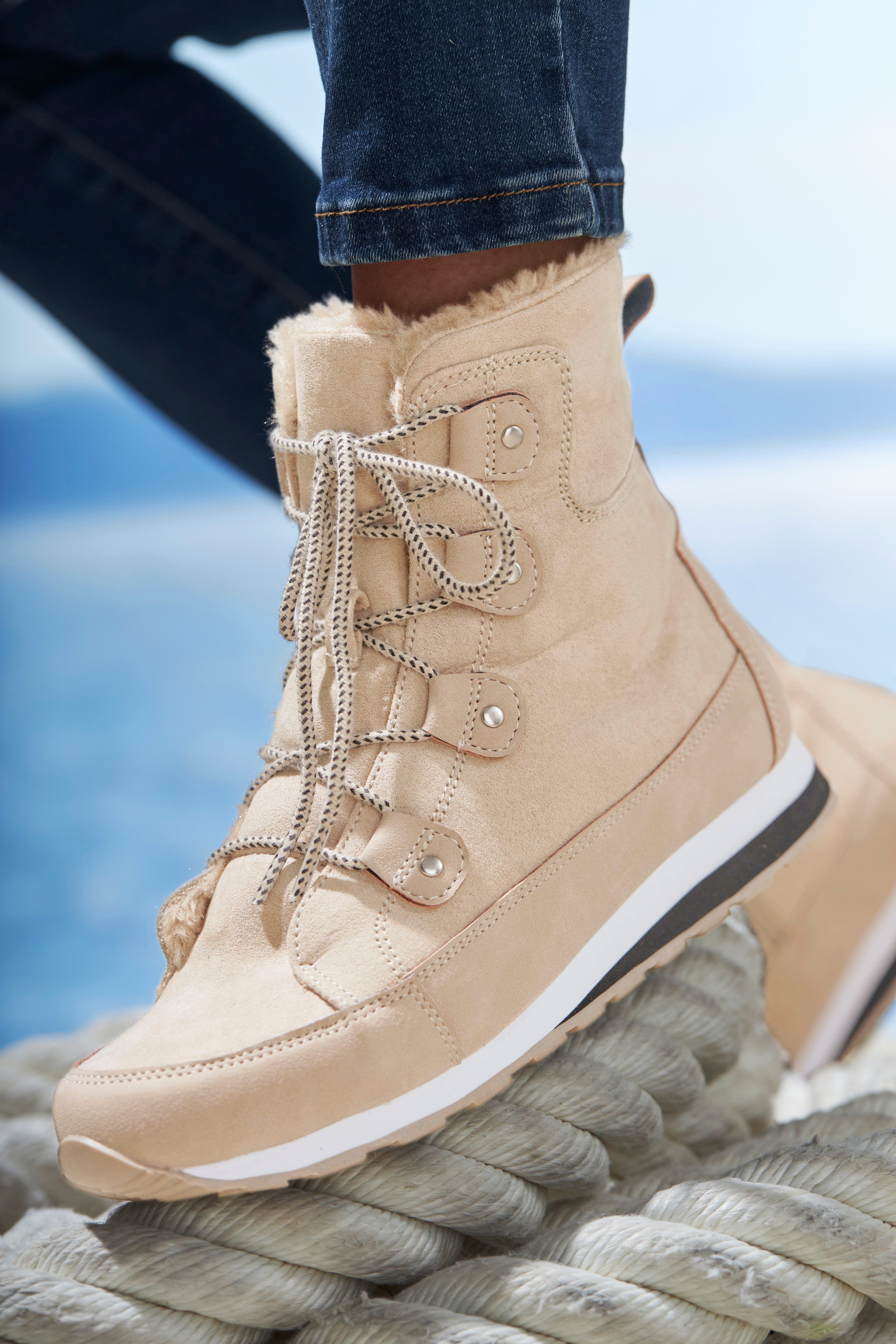 Vivance Laarsjes met warm voering, winterlaarzen, laarzen, boots vegan
