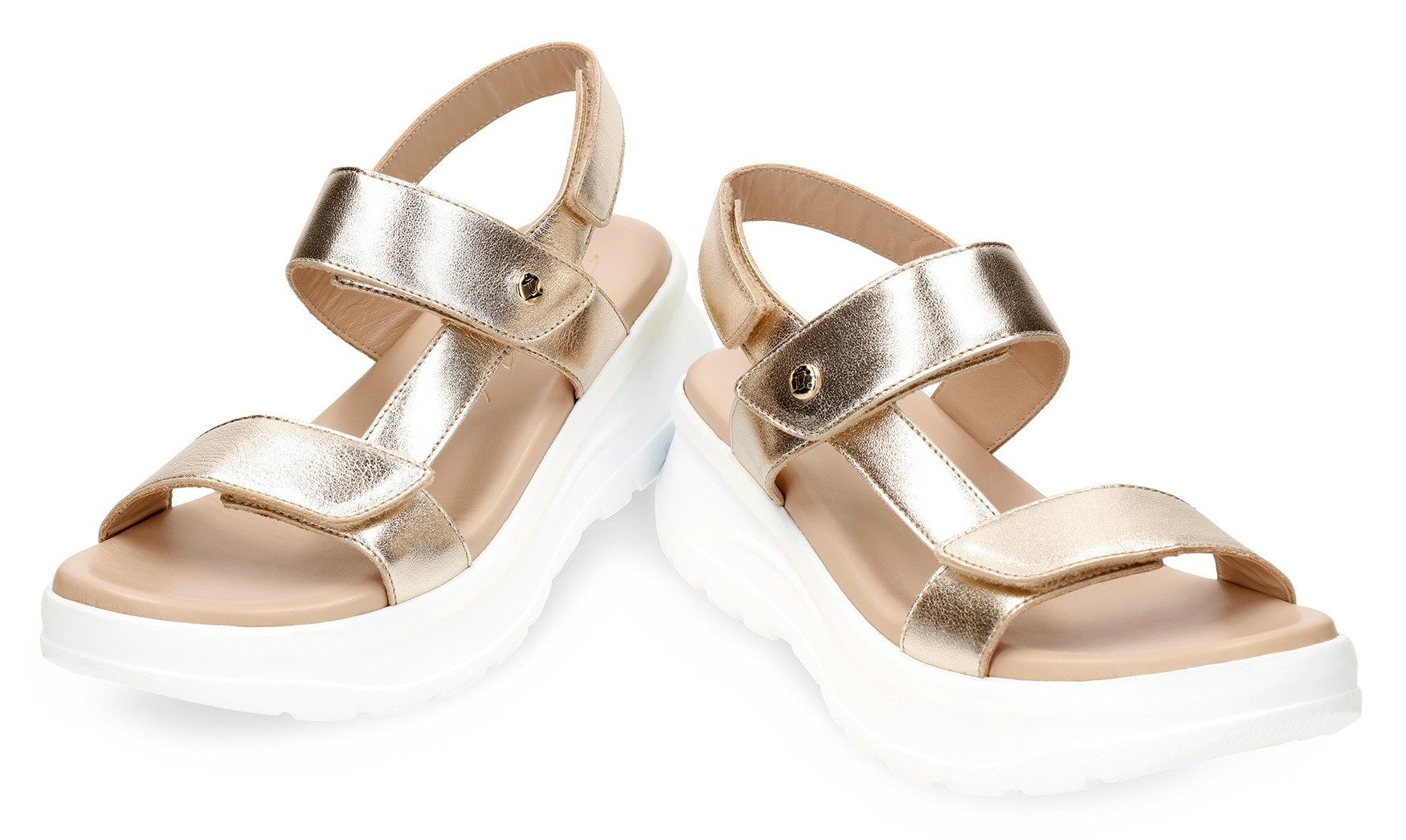 Panama Jack Plateausandalen Noor Shine Zomerschoen, klittenbandschoen, sandalette met lichte loopzool