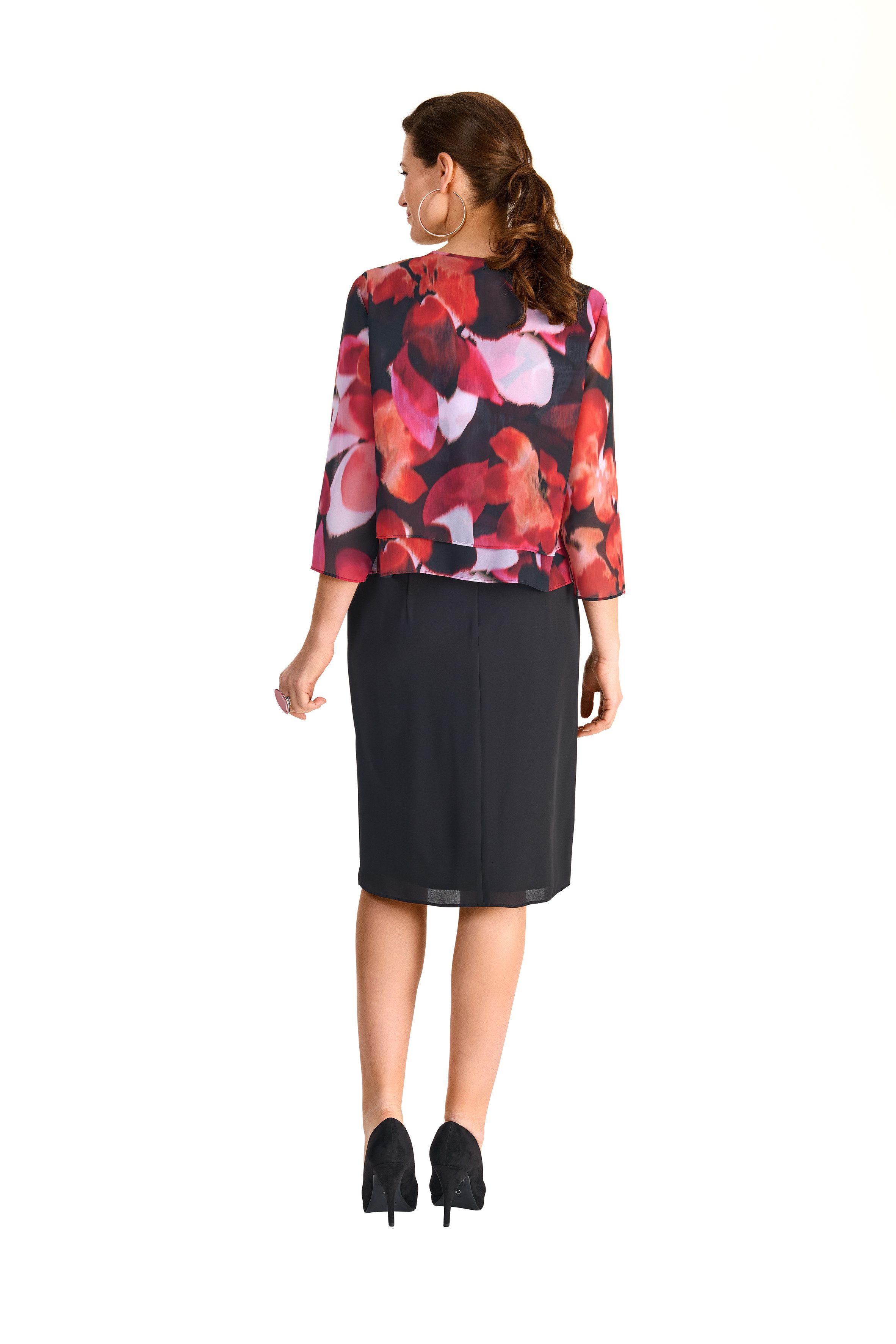 HERMANN LANGE Collection Blouseblazer transparant met bloemig patroon