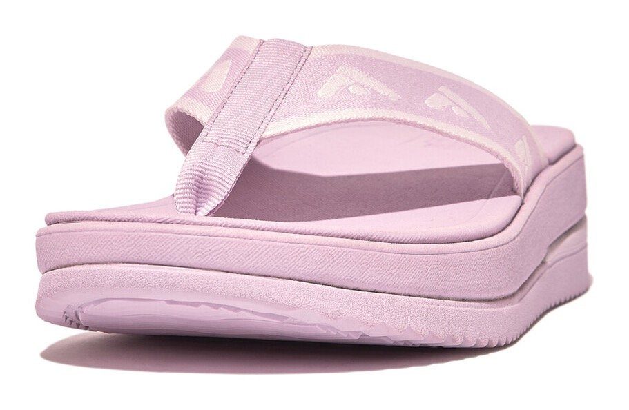 Fitflop Teenslippers SURFF WEBBING TOE sleehak, zomerschoen, slippers met microwobbleboard