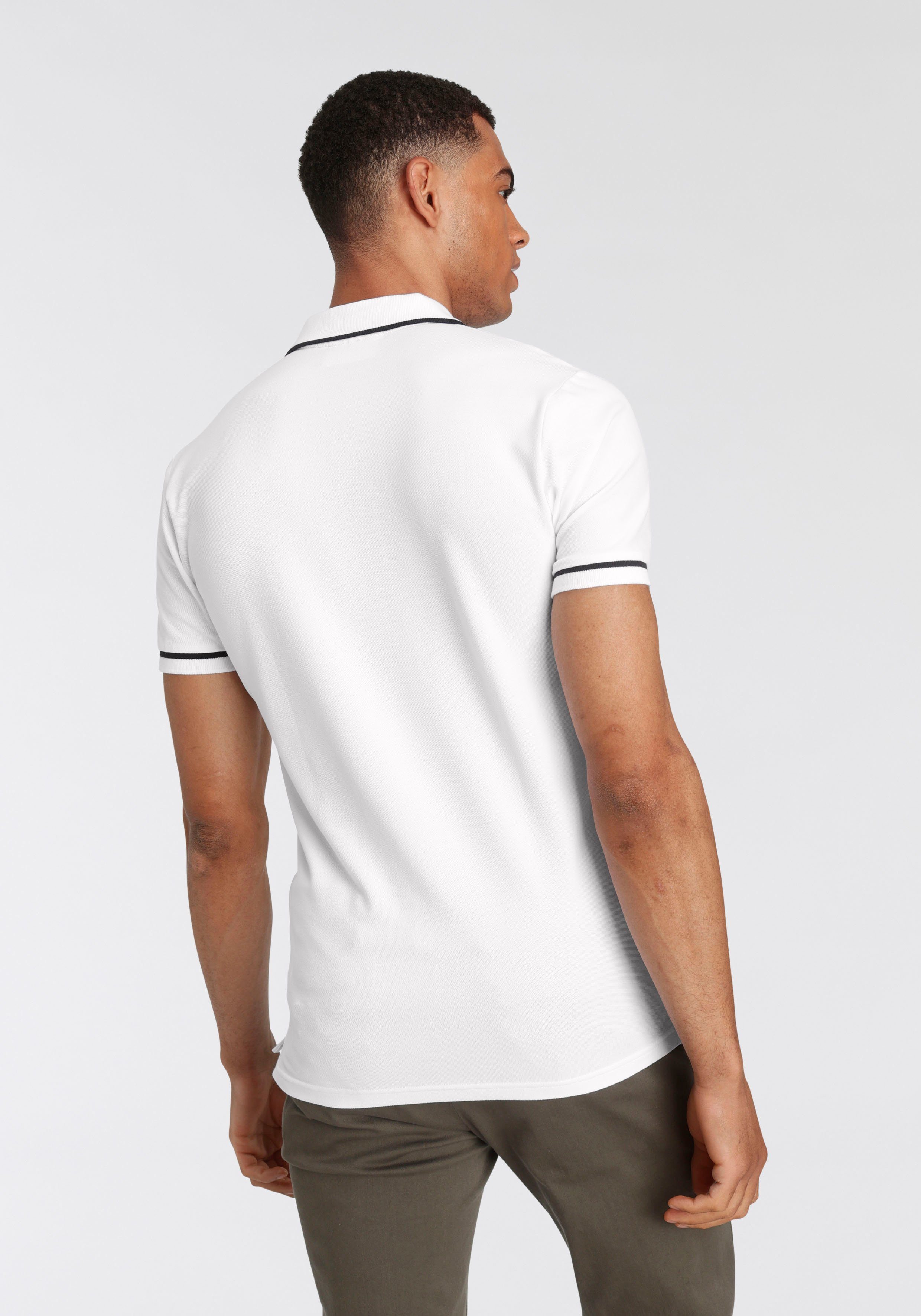 Calvin Klein Poloshirt TIPPING SLIM POLO met logo merklabel